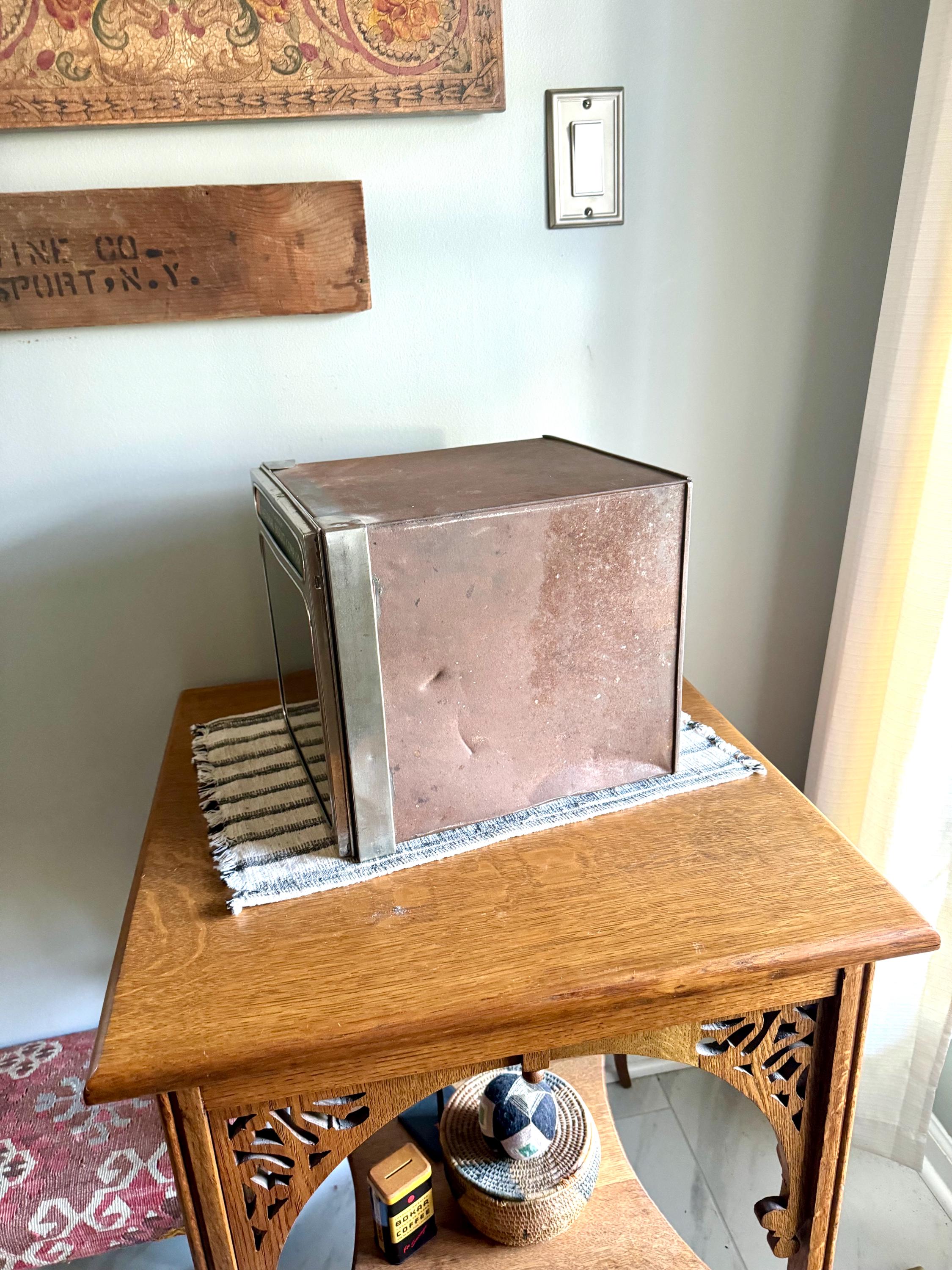 Vintage Nabisco Store Display Box | National Biscuit Company Bakers Display Box | Glass Door Nabisco Tin Display Box