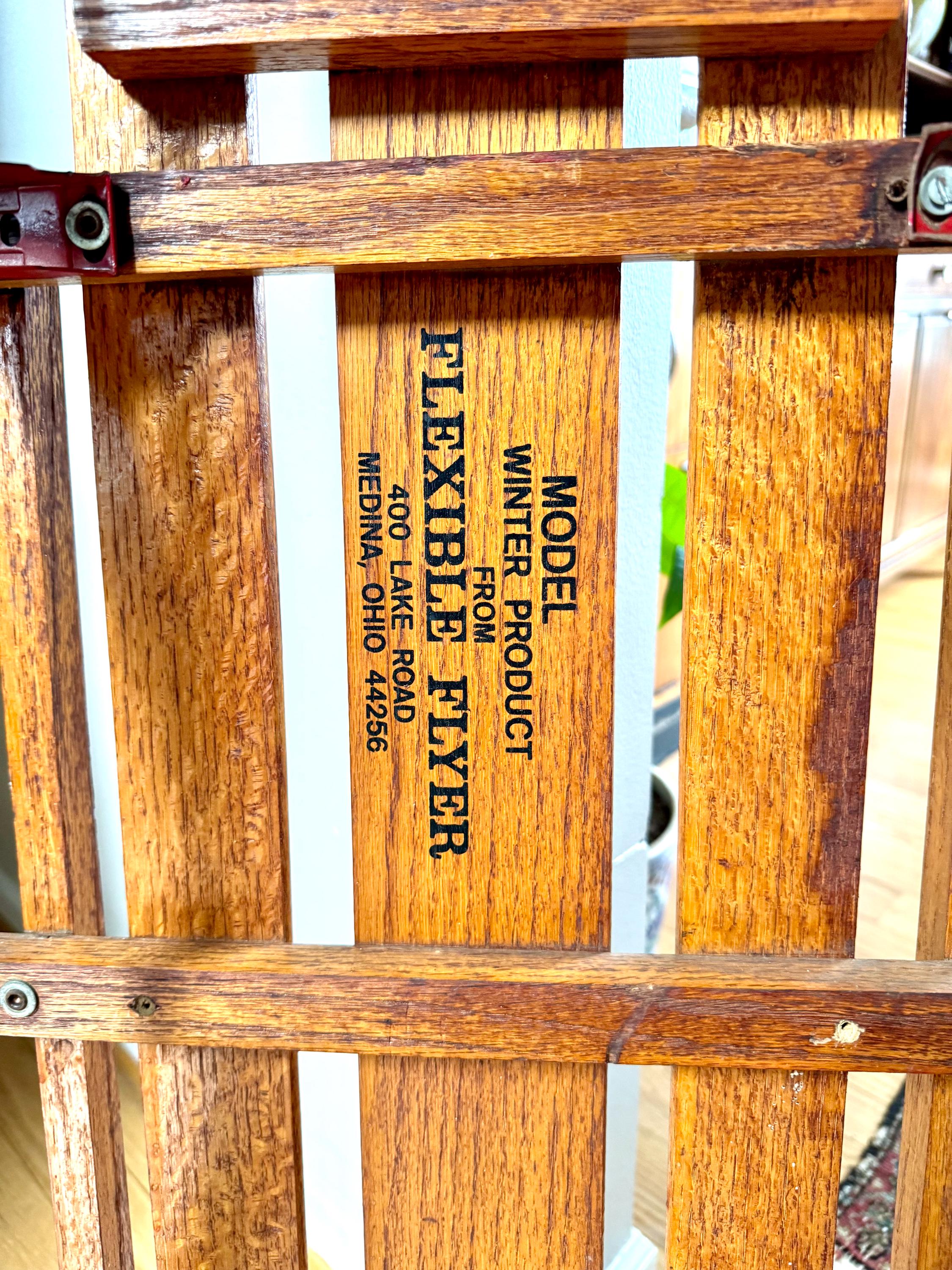 Vintage Flexible Flyer Sled | Yankee Clipper Metal Runner Sled| Distressed Metal Sled | Rustic Flexible Flyer Sled | Xmas Decor