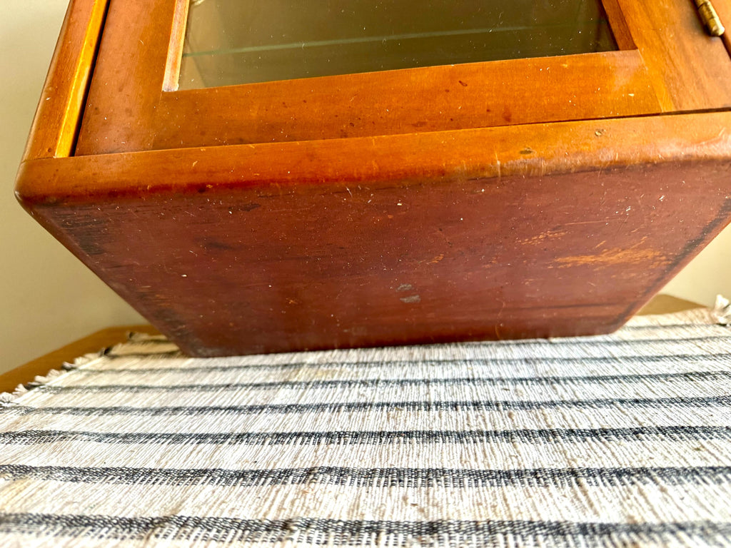 Wooden Medical Sterilizer Cabinet | Wood Sterilizer Cabinet | Vintage Display Cabinet | Medical Cabinet | Barber Cabinet | Sterilizer Wood Cabinet