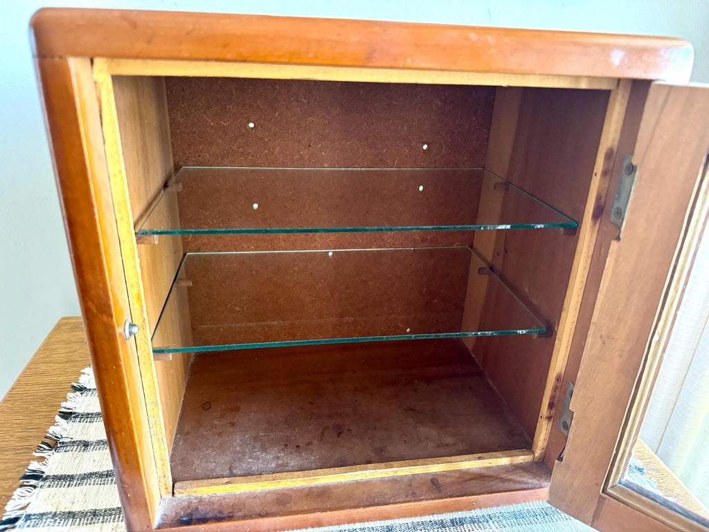 Wooden Medical Sterilizer Cabinet | Wood Sterilizer Cabinet | Vintage Display Cabinet | Medical Cabinet | Barber Cabinet | Sterilizer Wood Cabinet