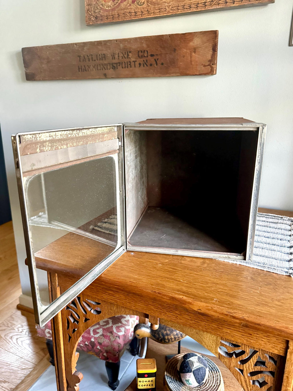Vintage Nabisco Store Display Box | National Biscuit Company Bakers Display Box | Glass Door Nabisco Tin Display Box