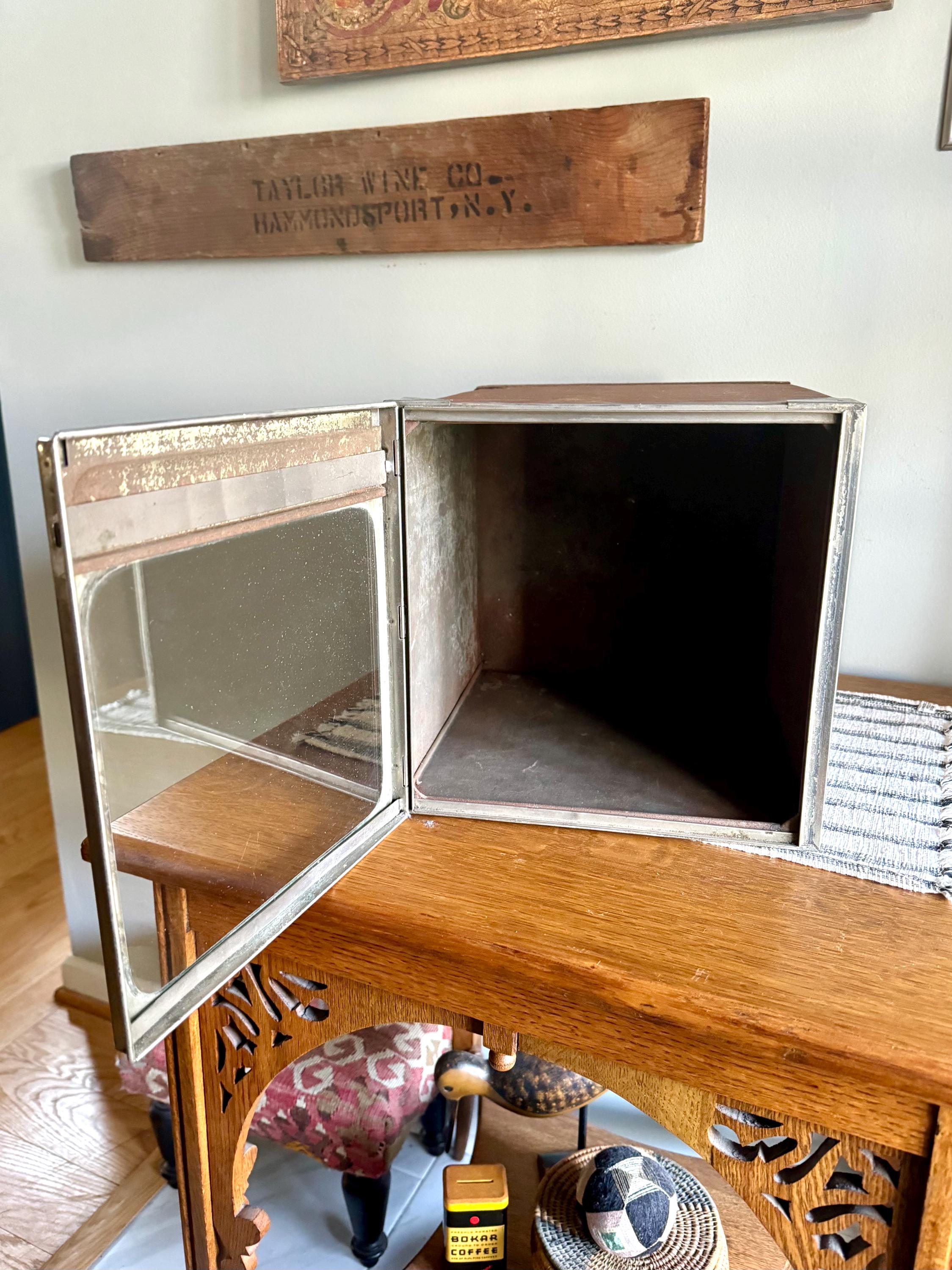 Vintage Nabisco Store Display Box | National Biscuit Company Bakers Display Box | Glass Door Nabisco Tin Display Box