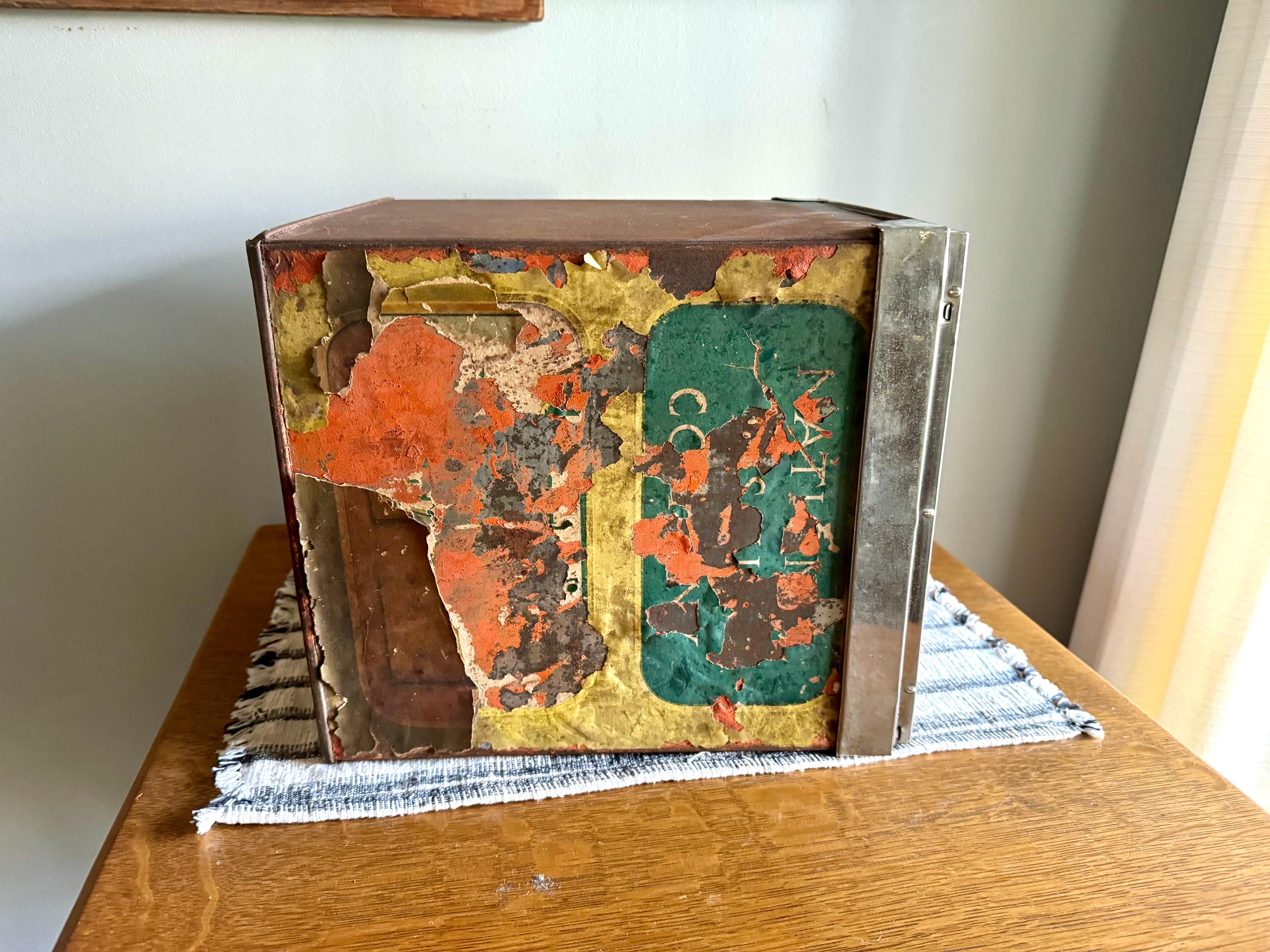 Vintage Nabisco Store Display Box | National Biscuit Company Bakers Display Box | Glass Door Nabisco Tin Display Box