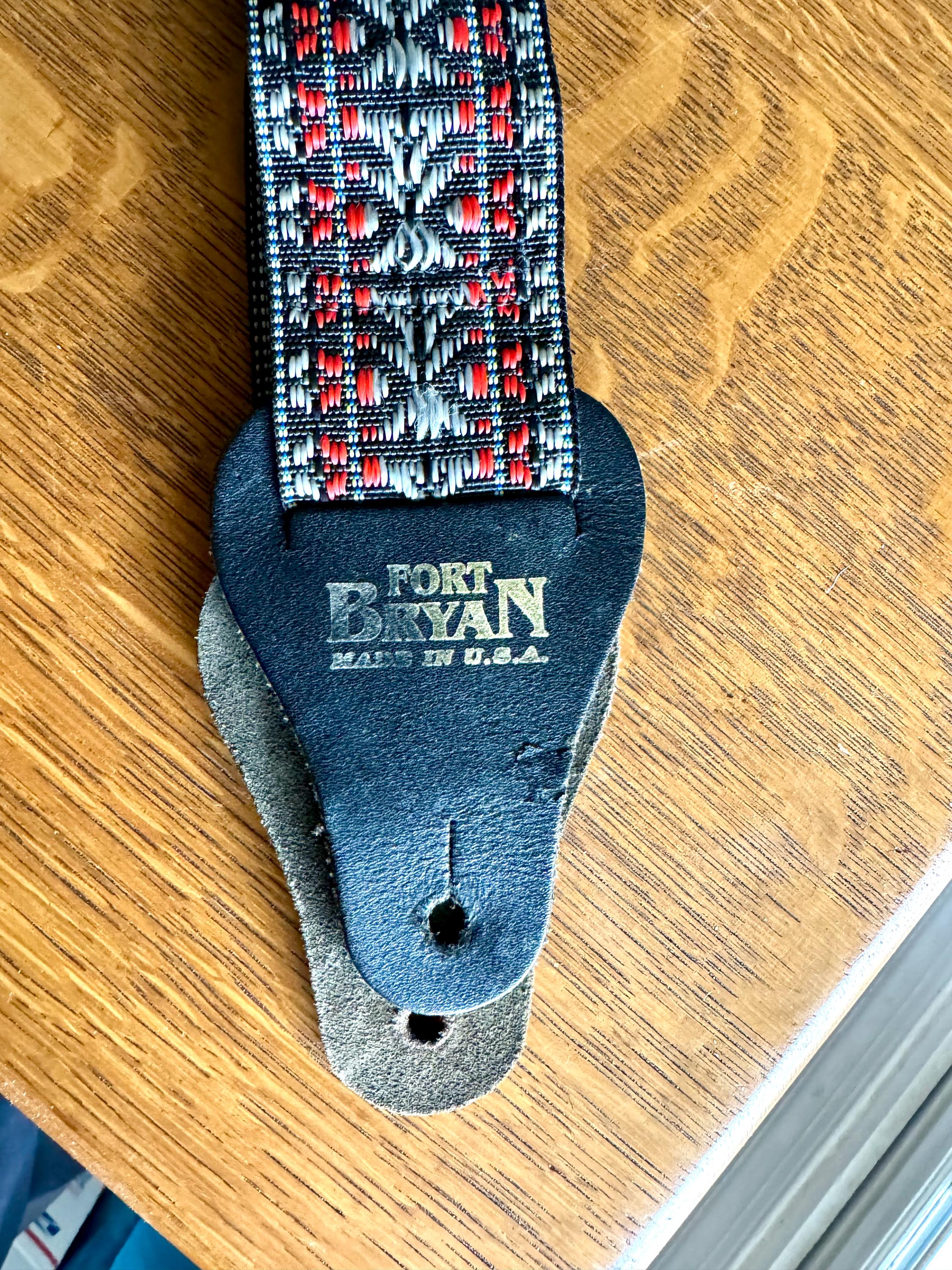 Fort Bryan Boho Woven Guitar Strap | Vtg Bohemian Style Fort Bryan Guitar Strap | Retro Guitar Strap | Fort Bryan Instrument Strap