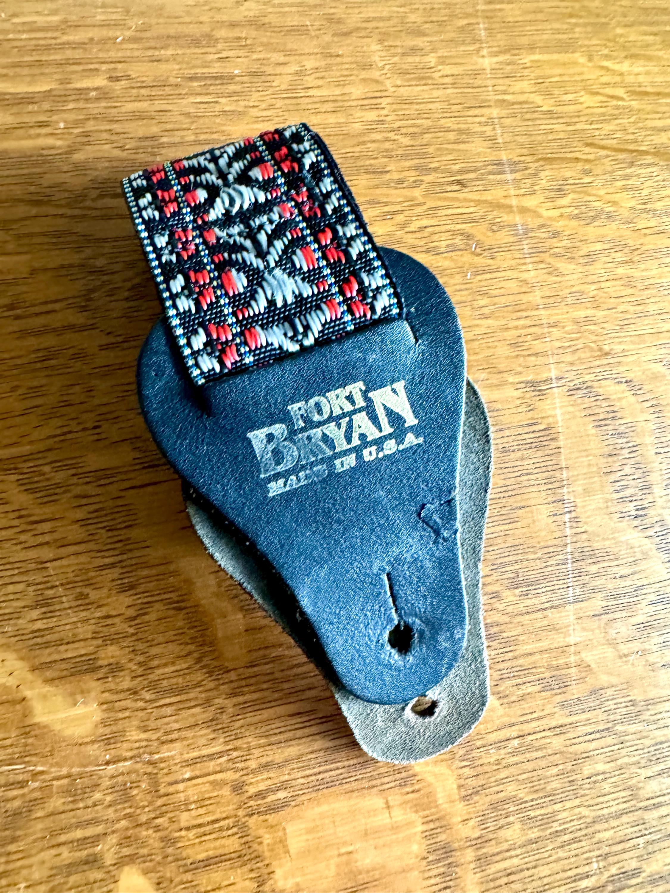 Fort Bryan Boho Woven Guitar Strap | Vtg Bohemian Style Fort Bryan Guitar Strap | Retro Guitar Strap | Fort Bryan Instrument Strap