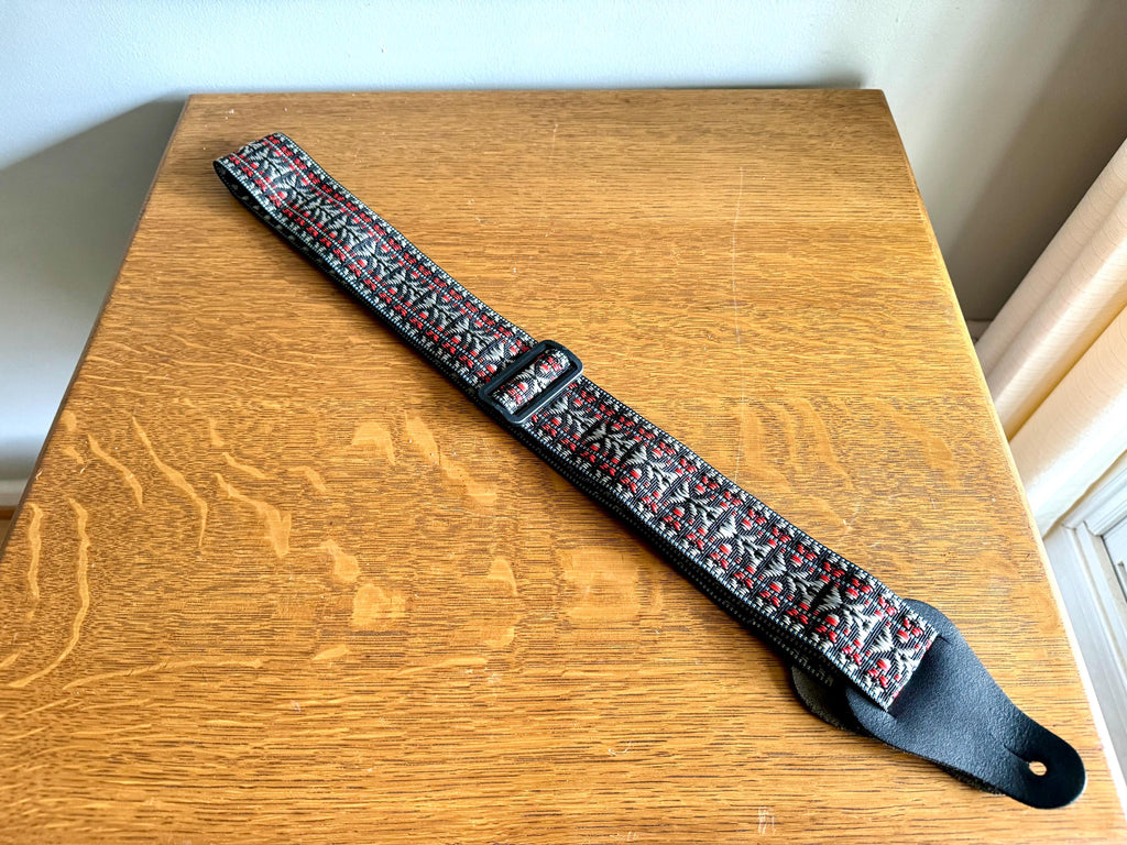 Fort Bryan Boho Woven Guitar Strap | Vtg Bohemian Style Fort Bryan Guitar Strap | Retro Guitar Strap | Fort Bryan Instrument Strap