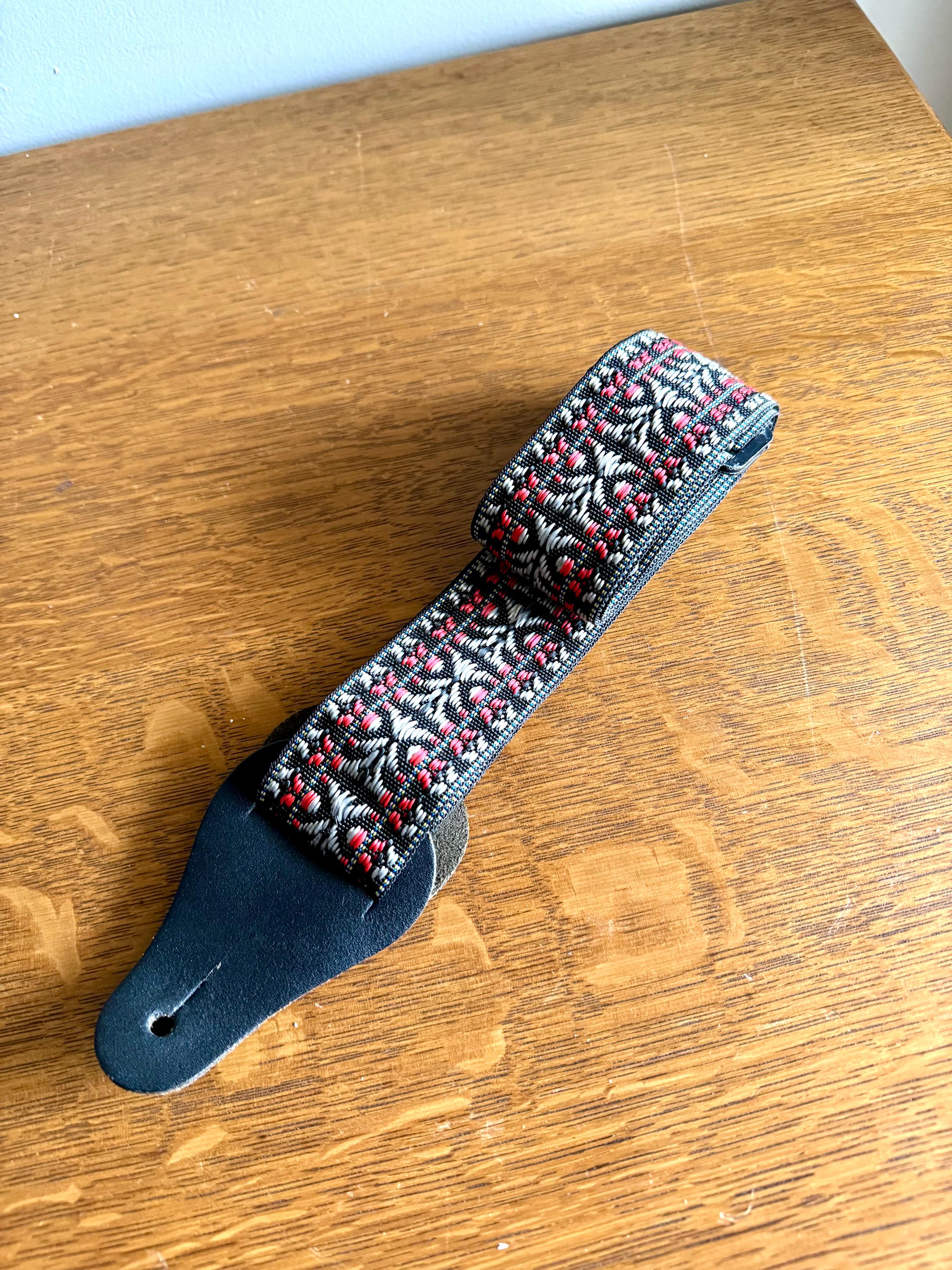 Fort Bryan Boho Woven Guitar Strap | Vtg Bohemian Style Fort Bryan Guitar Strap | Retro Guitar Strap | Fort Bryan Instrument Strap