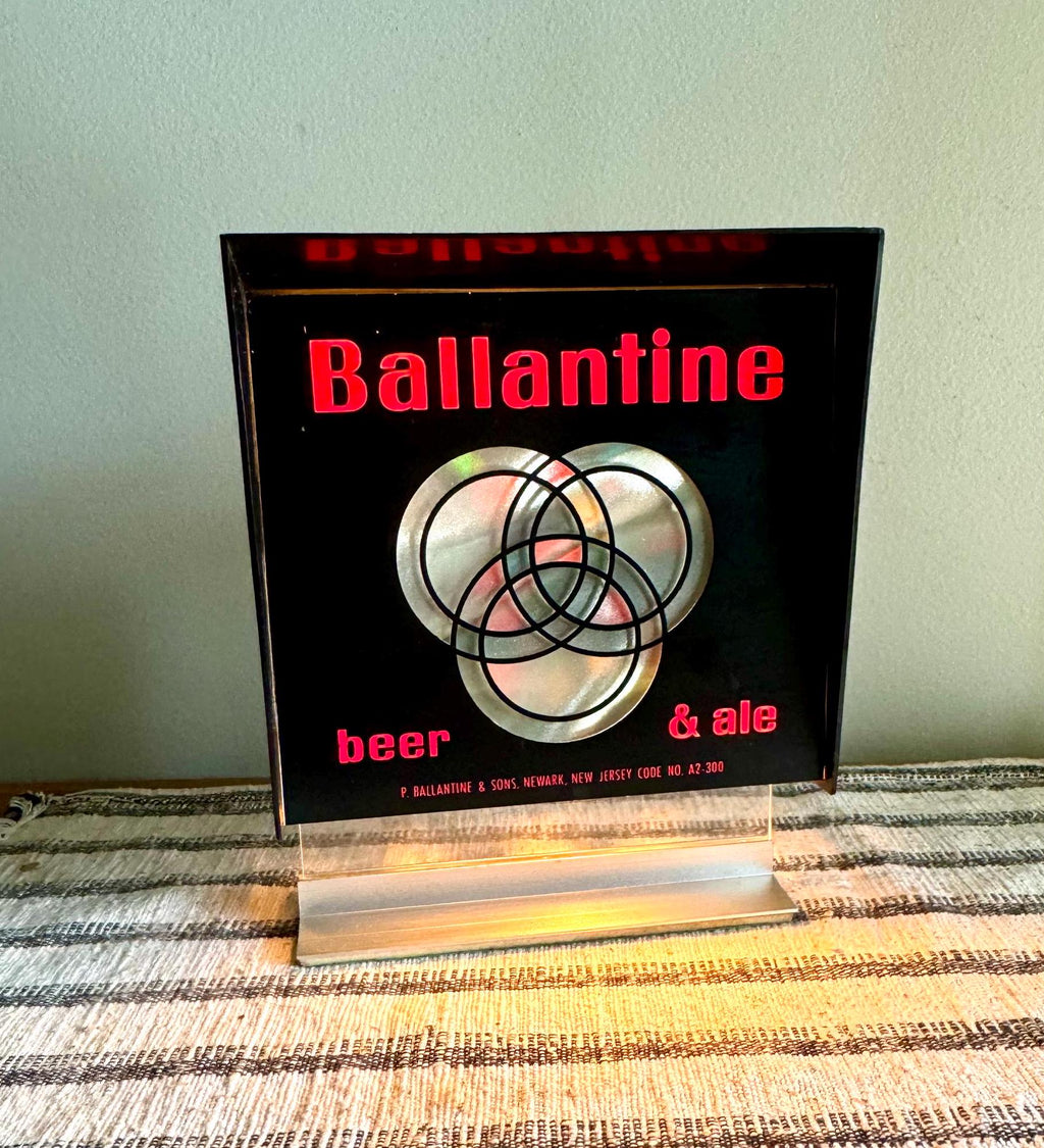 Ballantine Beer Motion Advertisement Sign | Bar Register Light Motion Sign | Small Ballantine Beer Light Motion Sign