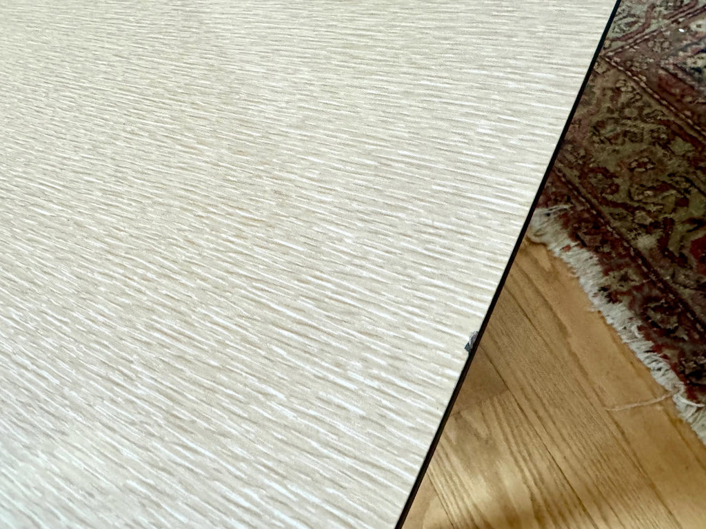 Blue MCM Formica Top Coffee Table | MCM Wood Coffee Table | Wood MCM Coffee Table | Wood Legged McM Table | McM Furniture