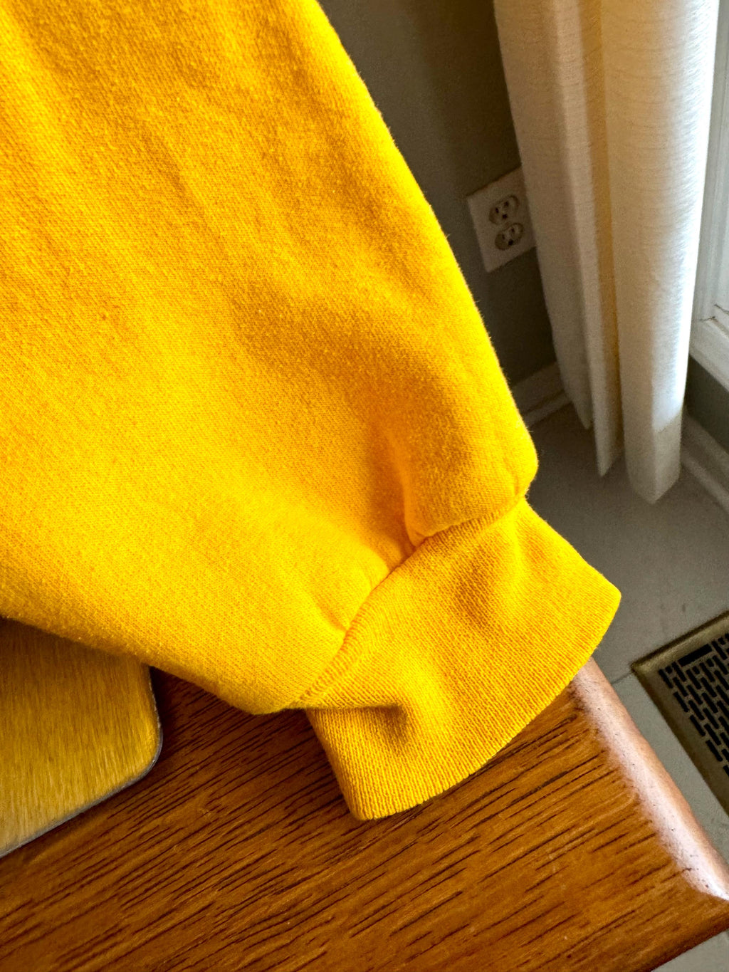 Vtg 1960's Style Yellow WMCA Good Guy Sweatshirt | Vtg WMCA Good Guy Yellow Crewneck Sweatshirt | New York Radio Station Sweatshirt
