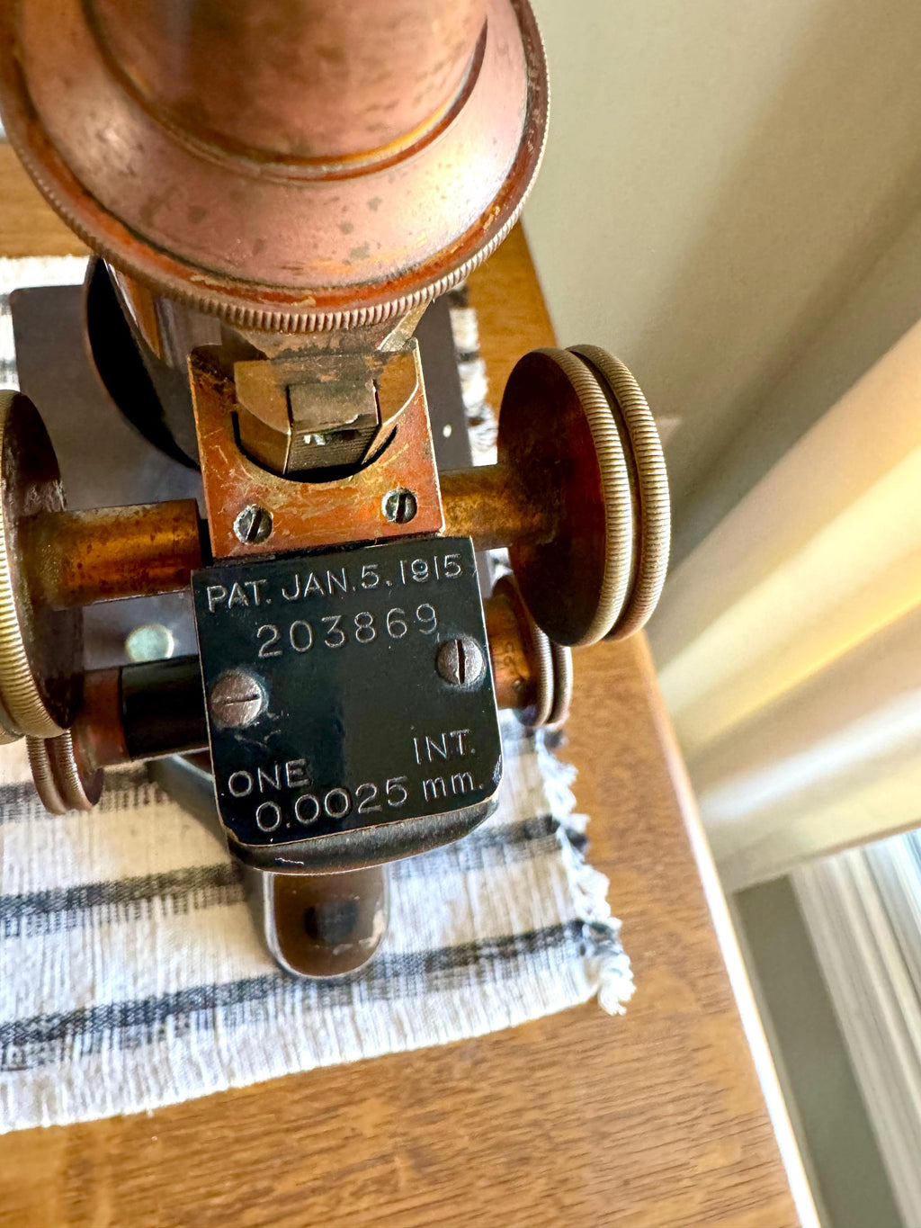 Antique Bausch and Lomb Brass Microscope | Antique Brass Microscope | B&L Brass Microscope Stand| 1928 Brass Monocular Microscope