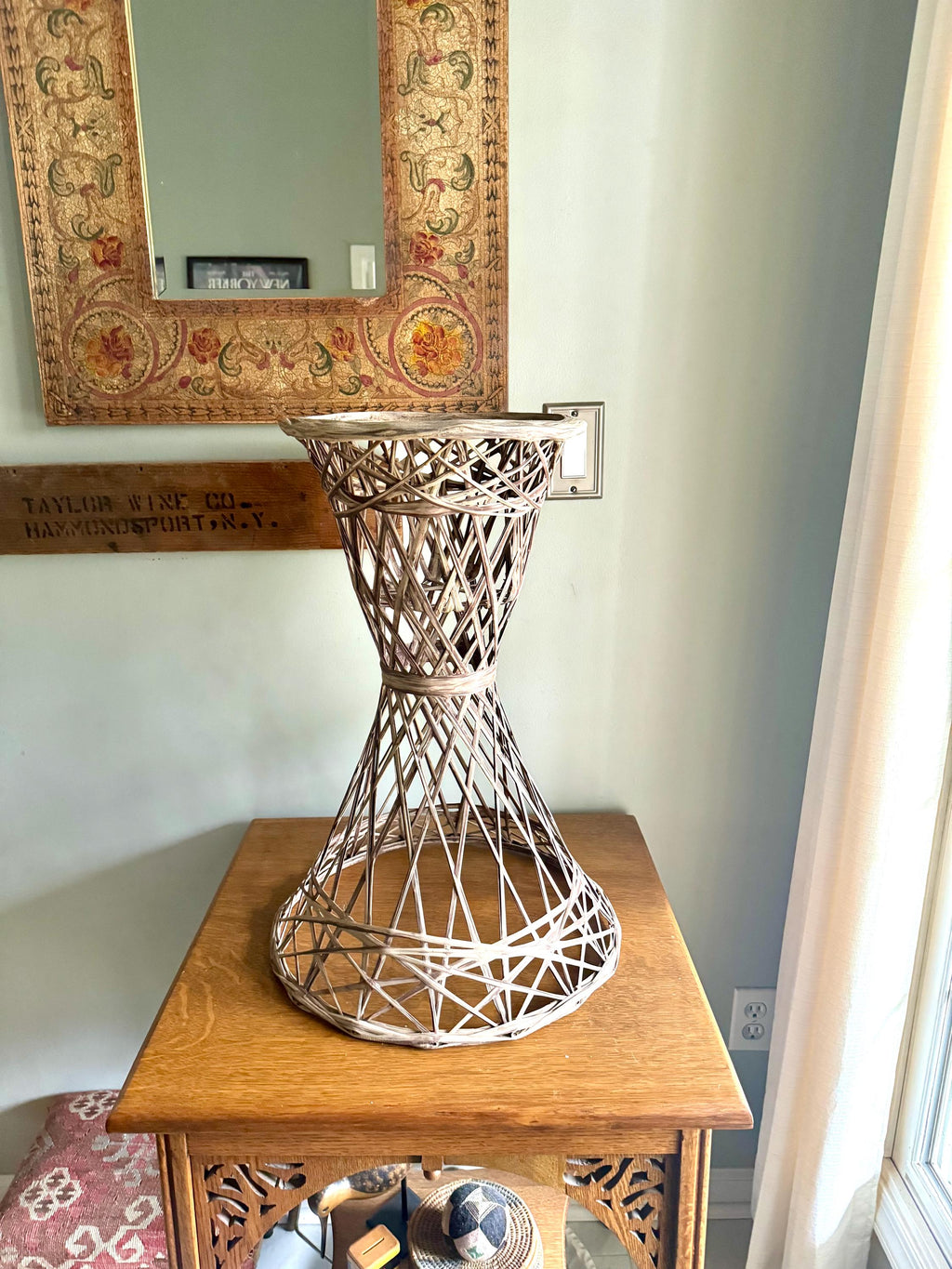 Vtg Russell Woodard Spun Fiberglass Planter | Mid Century Spun Fiberglass Plant Stand | Bohemian Fiberglass Planter Holder