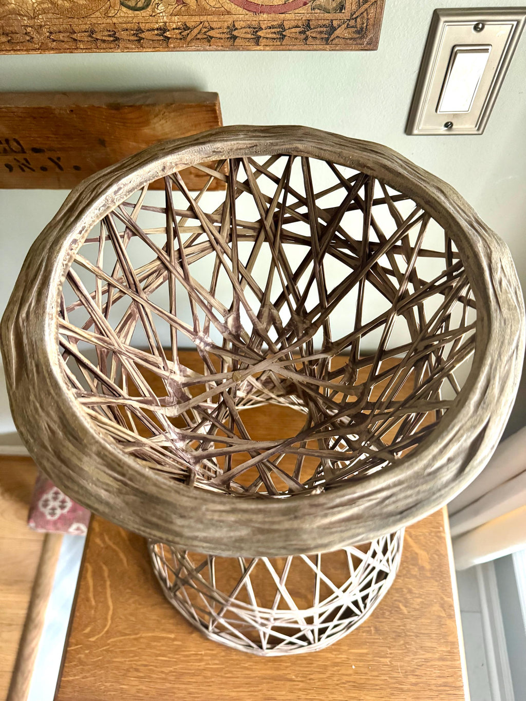 Vtg Russell Woodard Spun Fiberglass Planter | Mid Century Spun Fiberglass Plant Stand | Bohemian Fiberglass Planter Holder