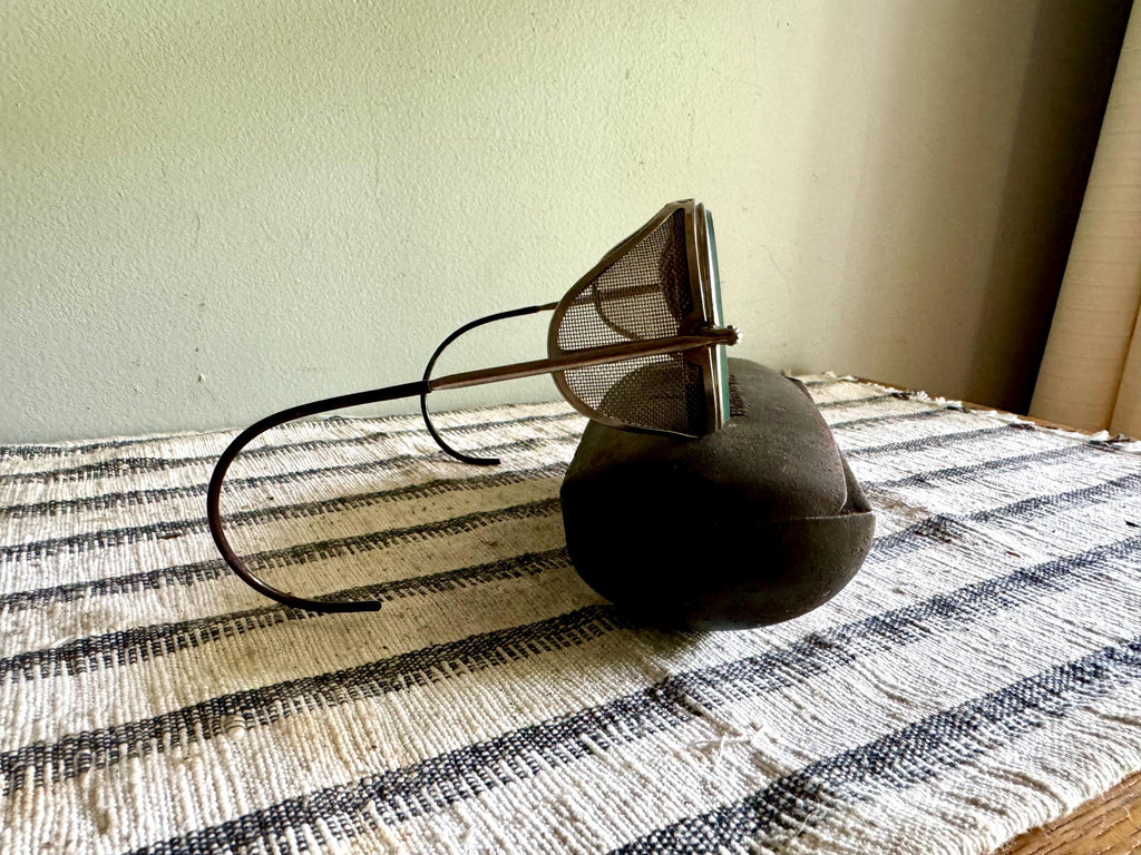 1920's American Optical Safety Glasses | AO SafetyEyewear With Case | Vintage American Optical Glasses | Vtg Riding Glasses With Case