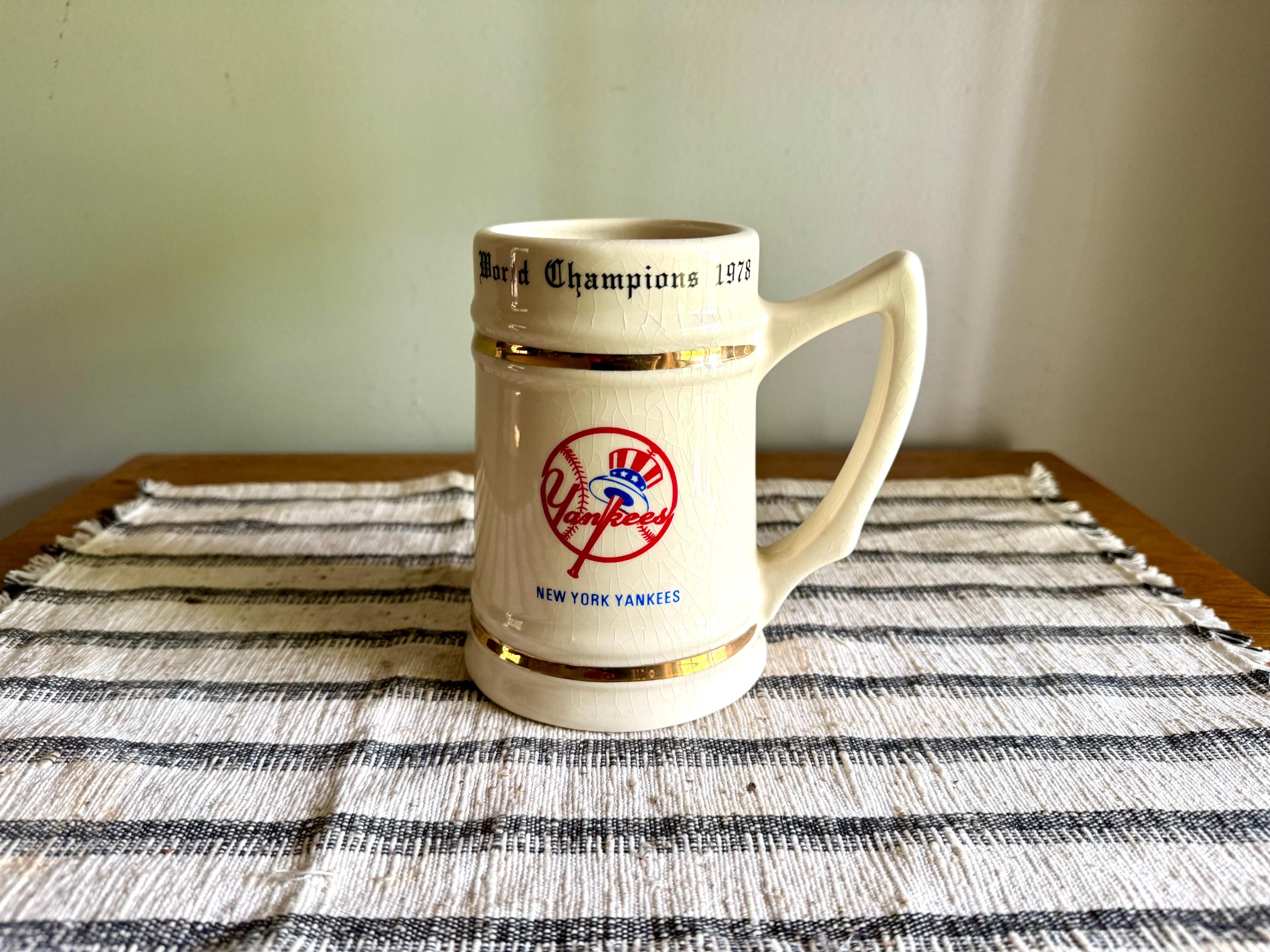 Vtg Lewis Bros. New York Yankees 1978 World Series Champions Mug | New York Yankees 1978 Champions Mug | Yankees 1978 Champions Beer Stein
