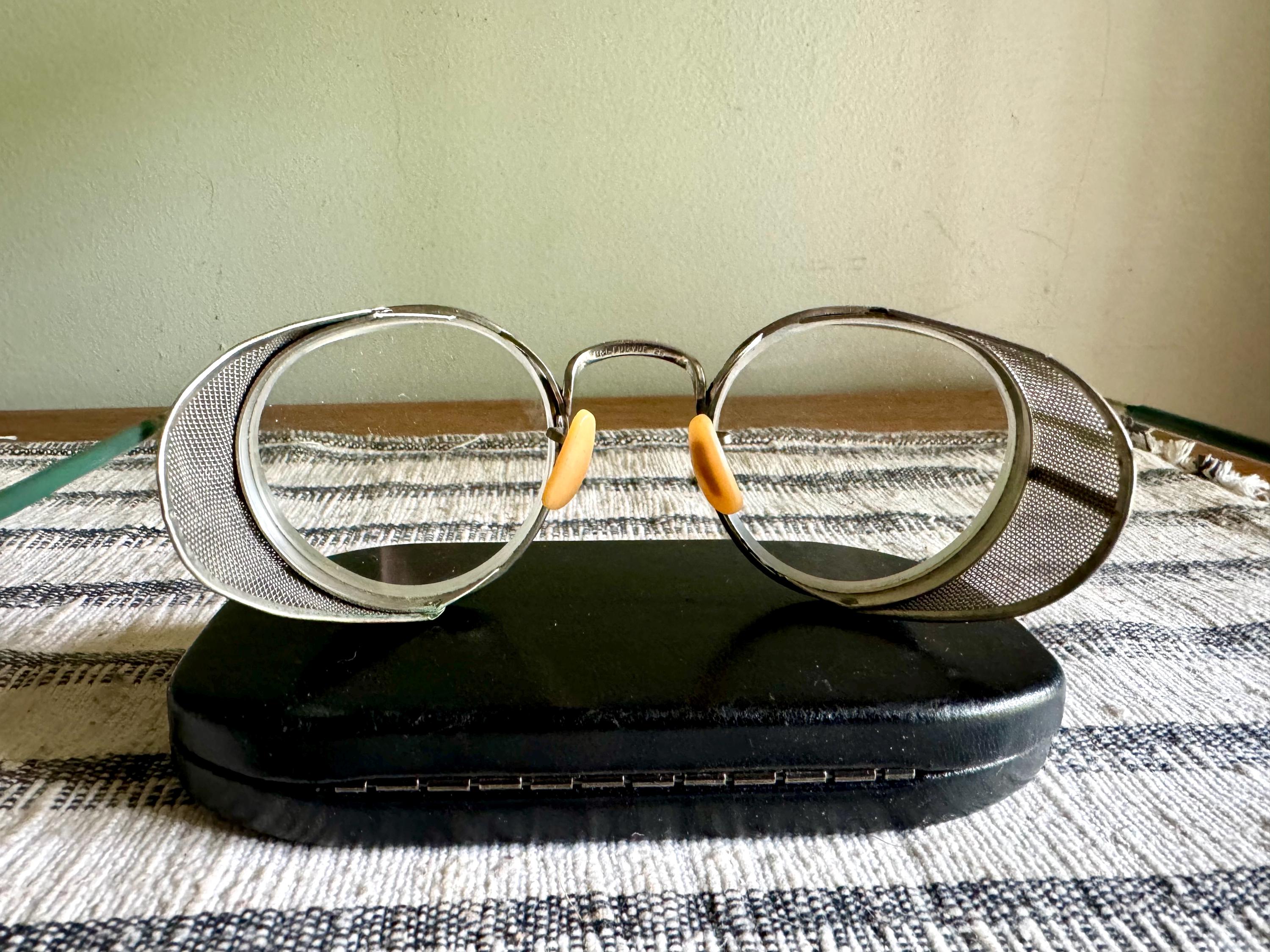 Vintage Pair Of 1950's B & L Ful-Vue 23 Safety Eyeglasses | Bausch and Lomb Safety Eyewear| Safety Eye Glasses| Bausch and Lomb Work Glasses