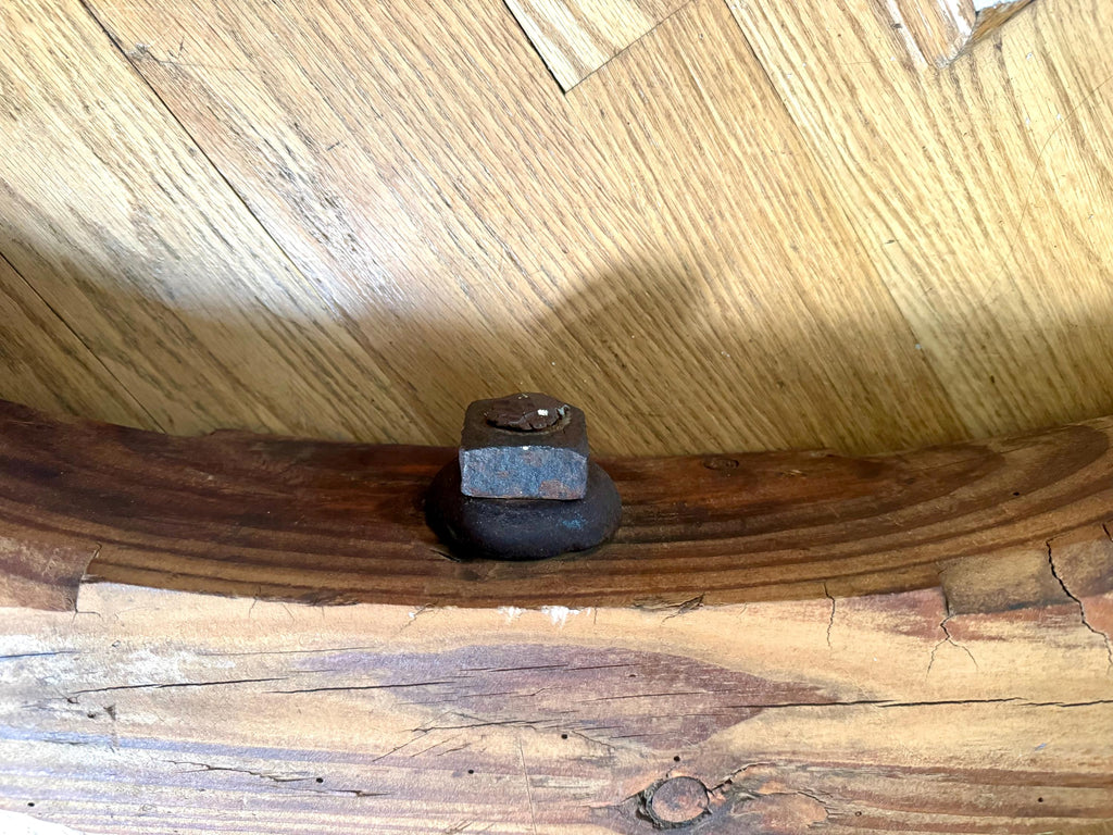 Antique Double Ox Yoke | Large Ox Yoke | Rustic Wood and Steel Double Ox Yoke | Large Primitive Handmade Double Oxen Yoke | Farmhouse Decor