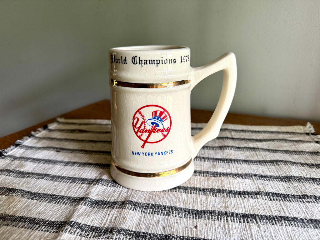 Vtg Lewis Bros. New York Yankees 1978 World Series Champions Mug | New York Yankees 1978 Champions Mug | Yankees 1978 Champions Beer Stein