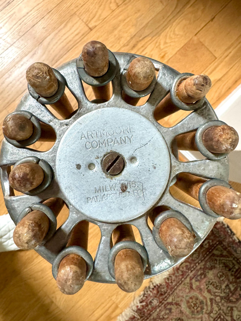 Artmoore Clothes Umbrella Drying Rack | Antique Clothes Rack | Wooden Armed Clothes Rack | Folding Clothes Rack | Wood Towel Rack