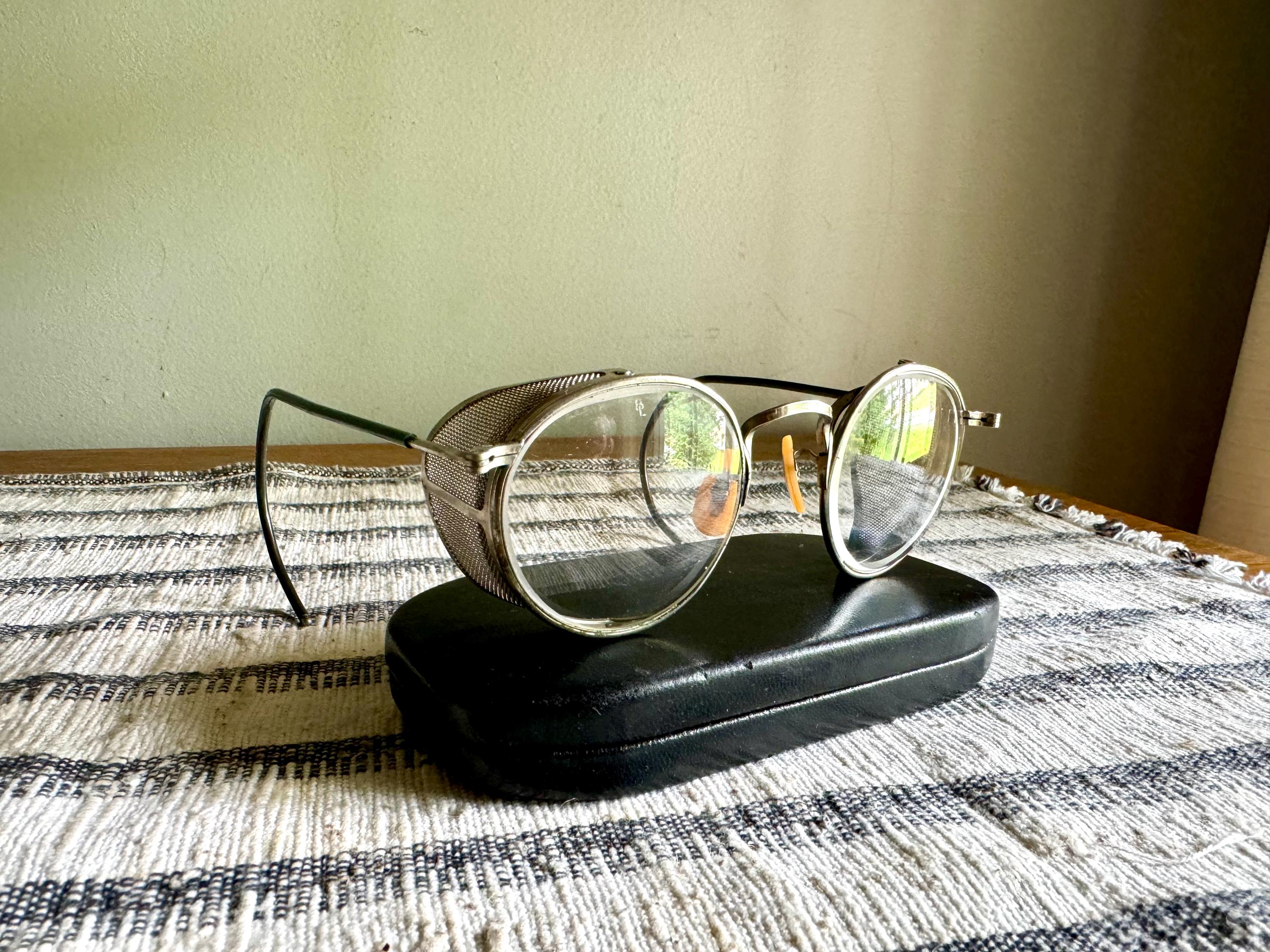 Vintage Pair Of 1950's B & L Ful-Vue 23 Safety Eyeglasses | Bausch and Lomb Safety Eyewear| Safety Eye Glasses| Bausch and Lomb Work Glasses