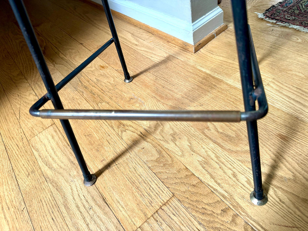 Industrial Drafting Chair | Ultra Stool & Chair Metal Stool | Green MCM Industrial Seating | Rustic Metal Chair | Mid Century Metal Chair