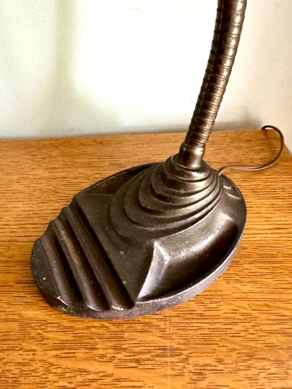Vintage Eagle Goose Neck Lamp | Industrial Adjustable Desk Lamp | Eagle Cast Iron Desk Lamp | Distressed Metal Desk Lamp | Rustic Desk Lamp