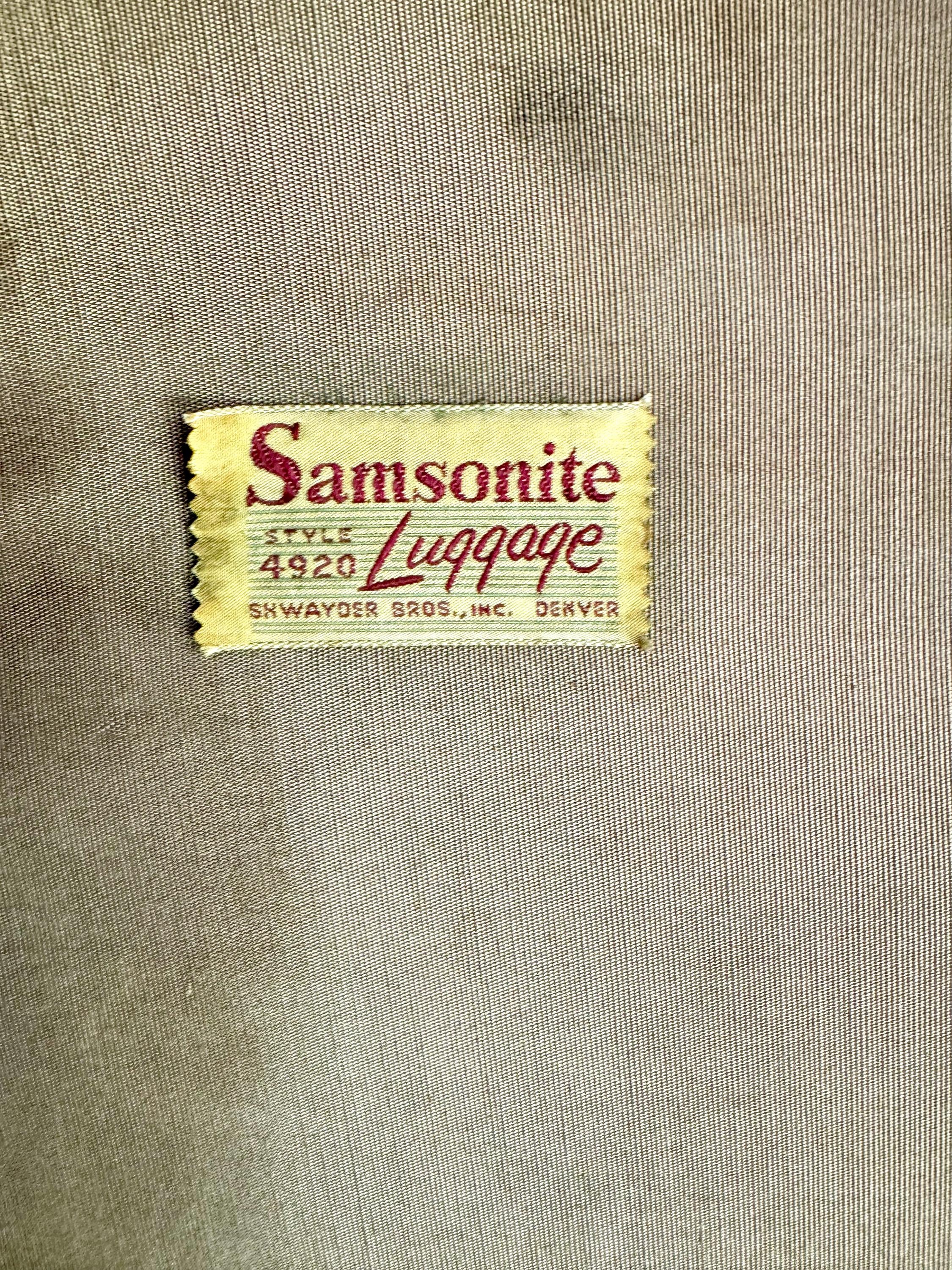 Samsonite Hardshell Round Suitcase | 50's Retro Luggage | Vintage Hard Case Round Suitcase | Samsonite 4920 Shwayder Bros Case