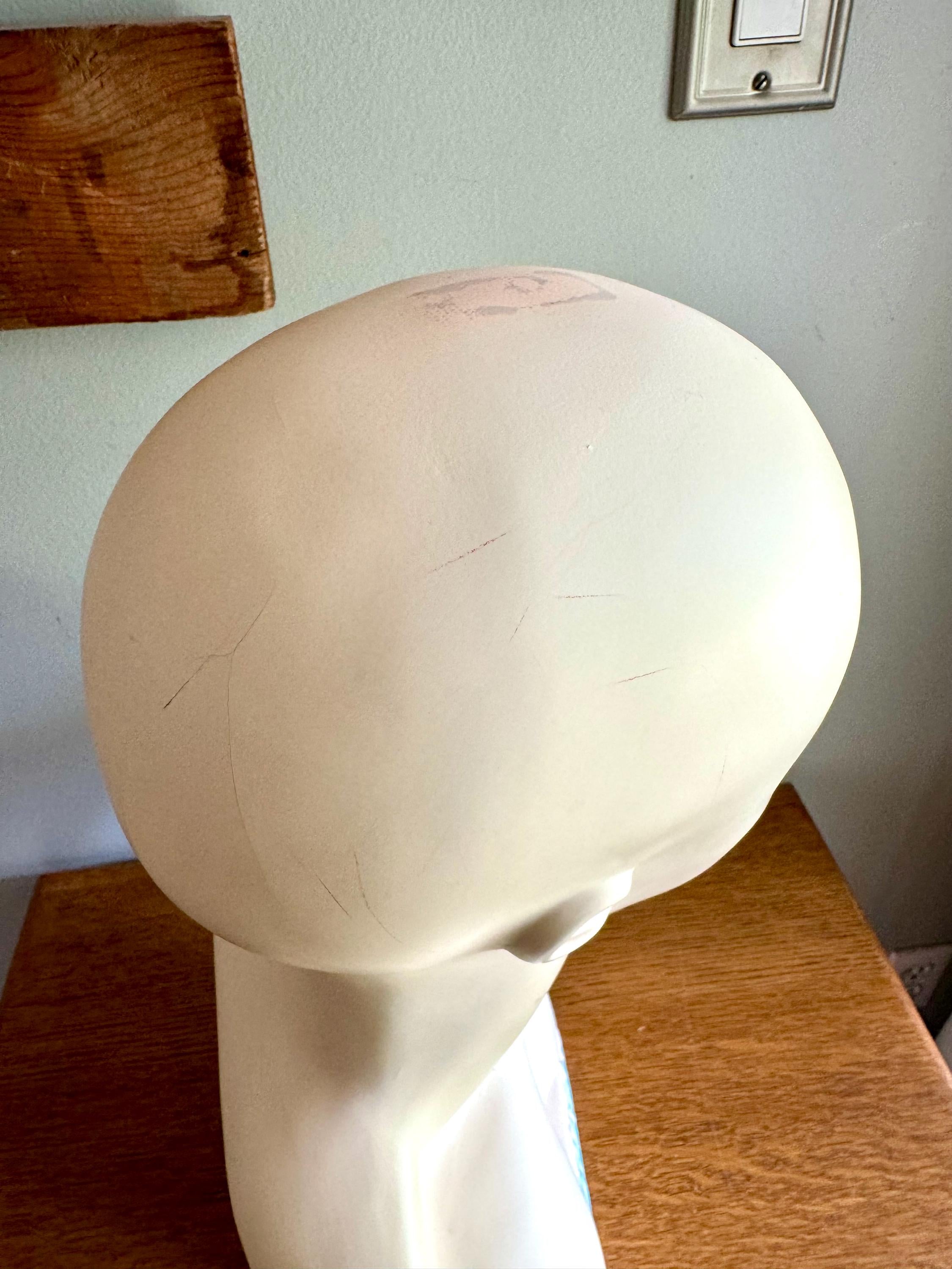 Vintage Estetica Designs Mannequin Head  | Hand Painted Mannequin Bust | Lady Mannequin Head Wig Display | Art Deco Mannequin Shop Display