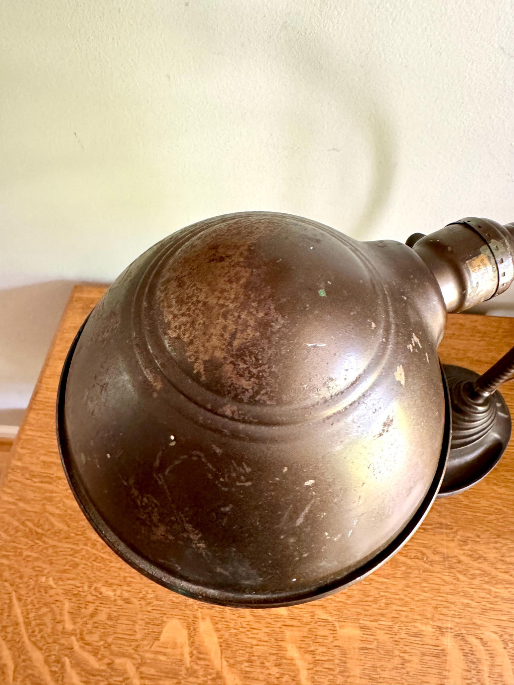 Vintage Eagle Goose Neck Lamp | Industrial Adjustable Desk Lamp | Eagle Cast Iron Desk Lamp | Distressed Metal Desk Lamp | Rustic Desk Lamp