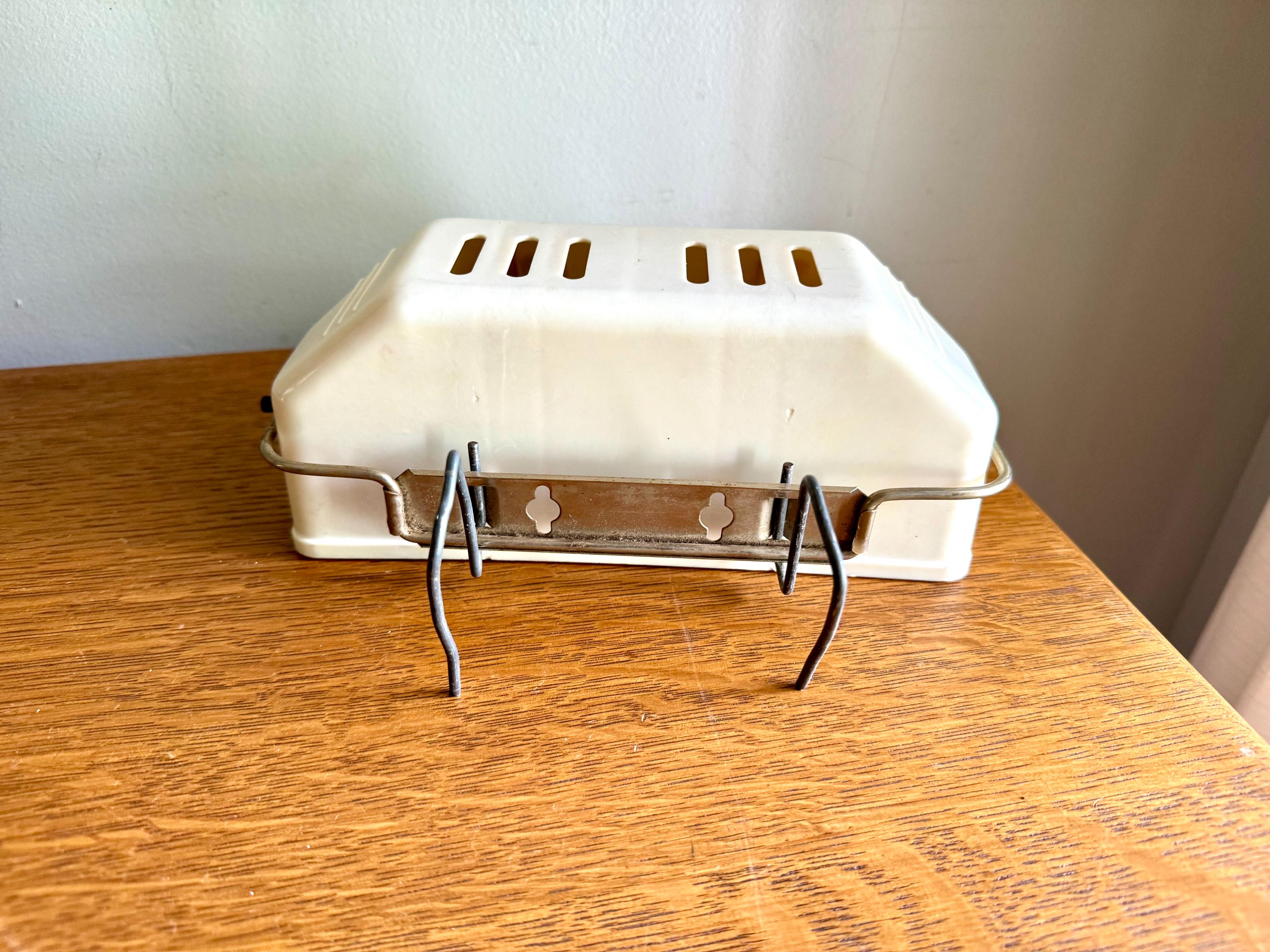 Vintage Mid Century Headboard Lamp | Floral Print Clip On Lamp | Bed Reading Lamp | Reading Lamp | Floral Headboard Reading Lamp