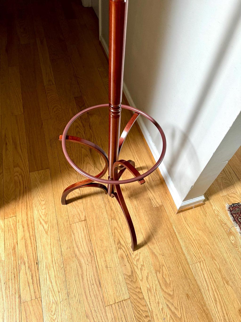 Vtg Thonet Style Bentwood Coat Rack | Bent Wood Hall Tree Coat Rack | Wooden French Style Hat/Coat Rack | Unique Coat Rack