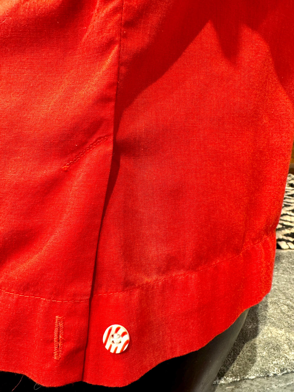Vtg Embroidered Bowling Club Shirt | Red and White 50's Bowling Shirt | King Louie Bowling Shirt (M) John's Shirt | Chain Stitched Shirt