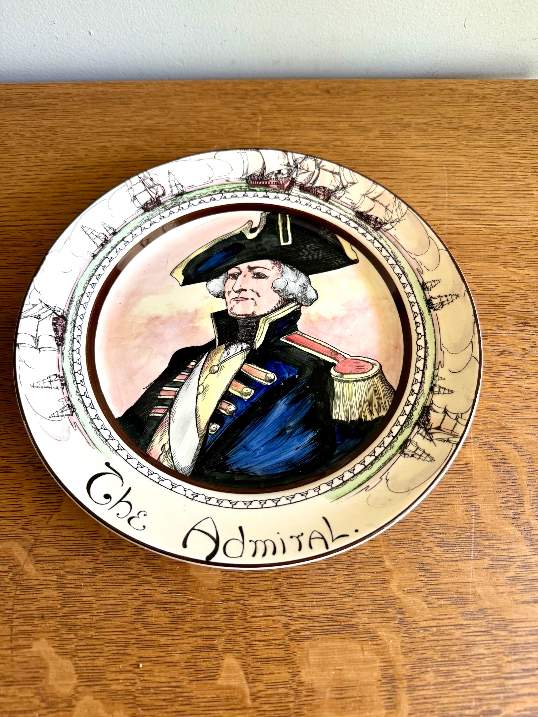 A Royal Doulton Collectible Plate | "The Admiral" Royal Doulton Series Plate | The Professionals Seriesware Collectible Plate