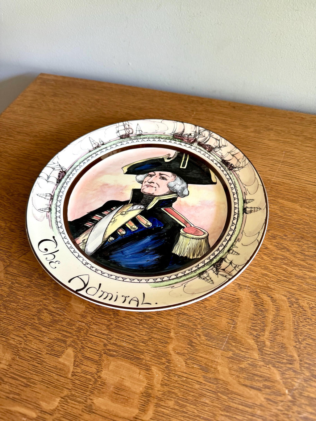A Royal Doulton Collectible Plate | "The Admiral" Royal Doulton Series Plate | The Professionals Seriesware Collectible Plate