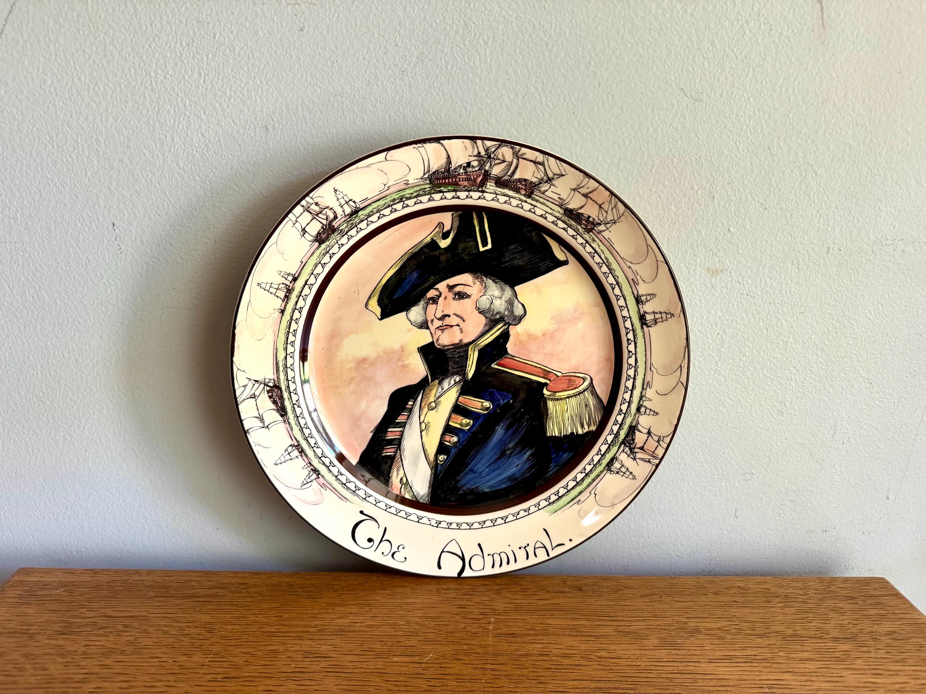 A Royal Doulton Collectible Plate | "The Admiral" Royal Doulton Series Plate | The Professionals Seriesware Collectible Plate
