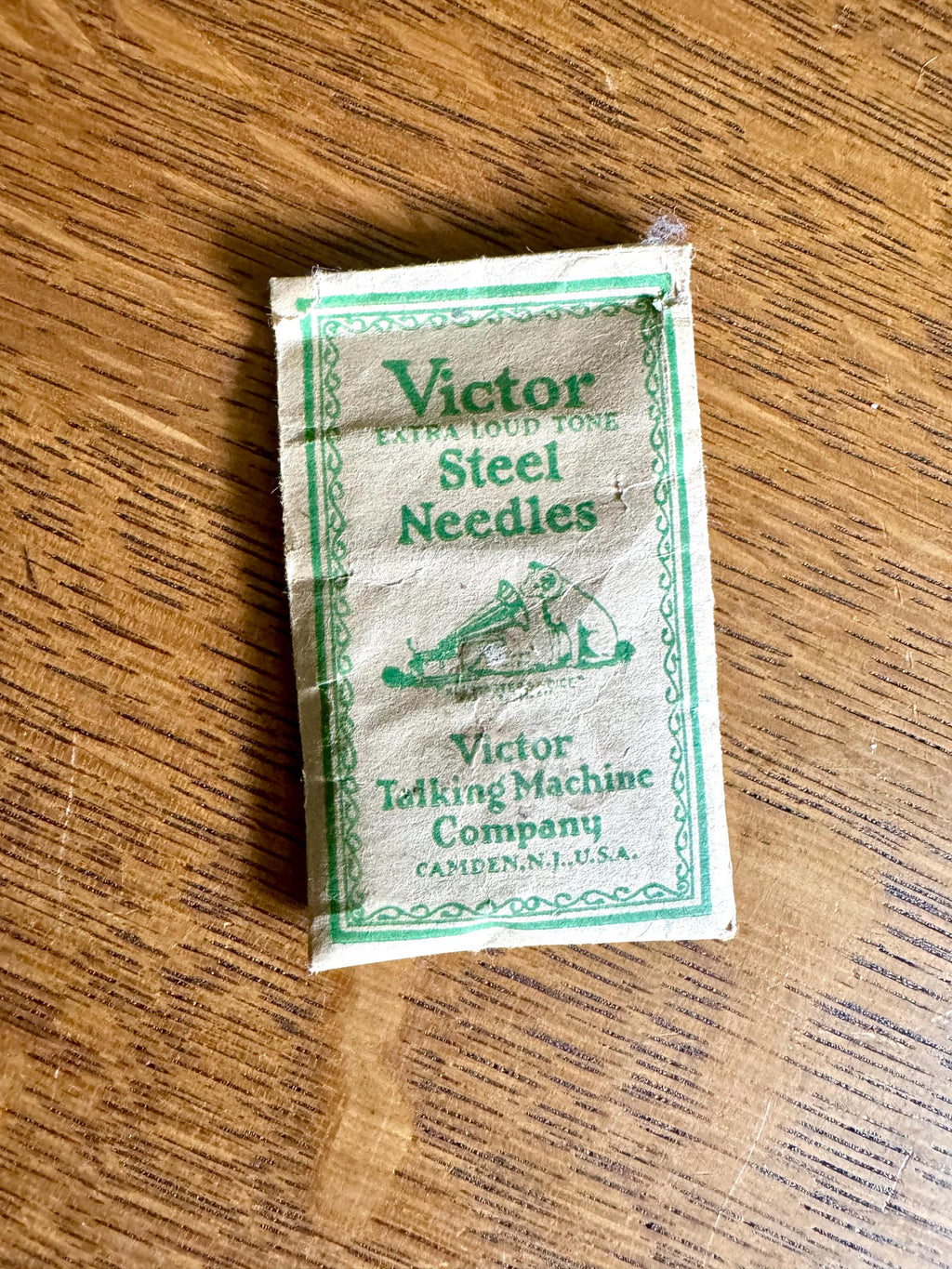 Victor Extra Loud Tone Steel Needles | Victrola Steel Needles in Original Pouch | Victrola Record Player Steel Needles| Victor Steel Needles