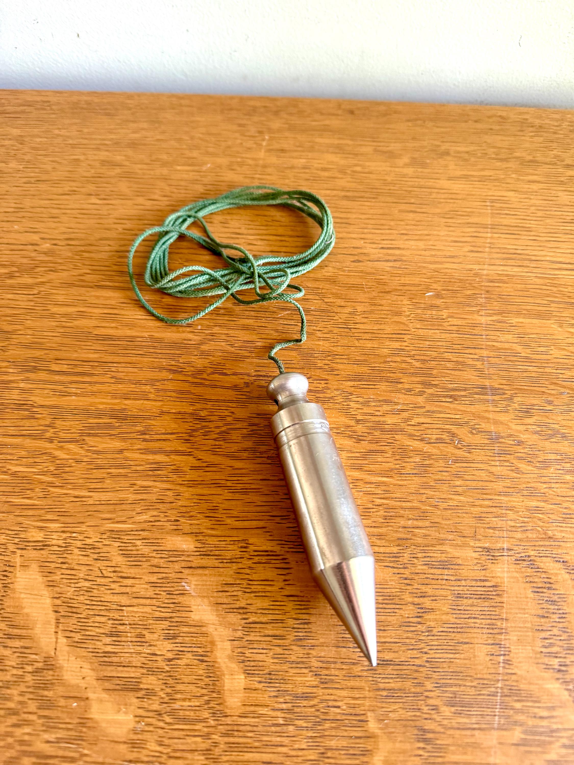 Vtg P & C Plumb Bob | P and C 1605 Plumb Bob | 12 oz.Plumb Bob | Carpenter's Tool