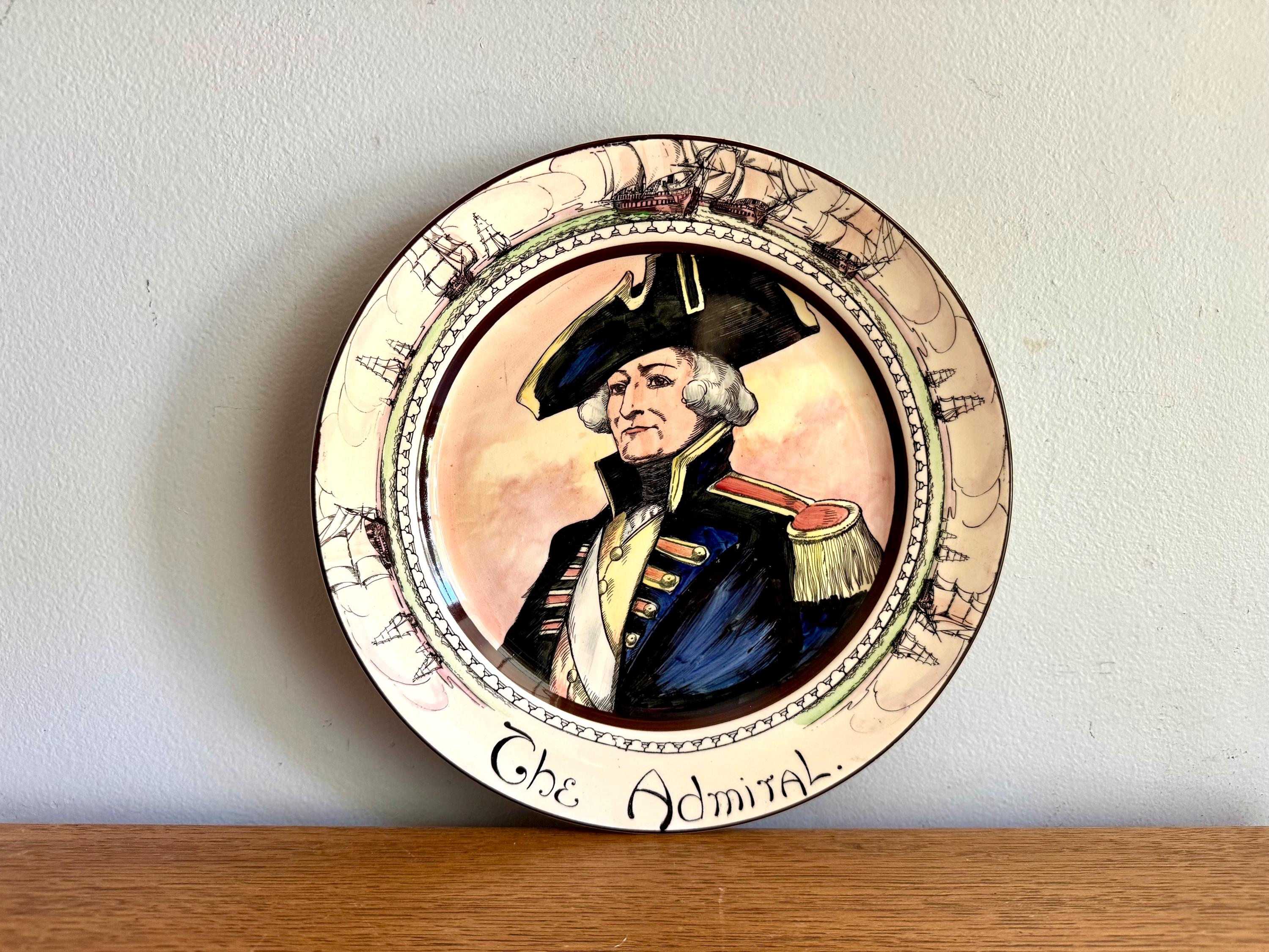 A Royal Doulton Collectible Plate | "The Admiral" Royal Doulton Series Plate | The Professionals Seriesware Collectible Plate