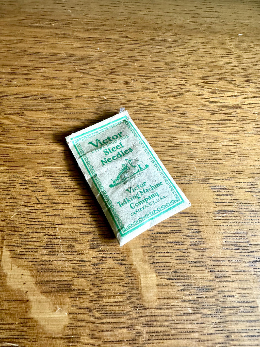Victor Extra Loud Tone Steel Needles | Victrola Steel Needles in Original Pouch | Victrola Record Player Steel Needles| Victor Steel Needles