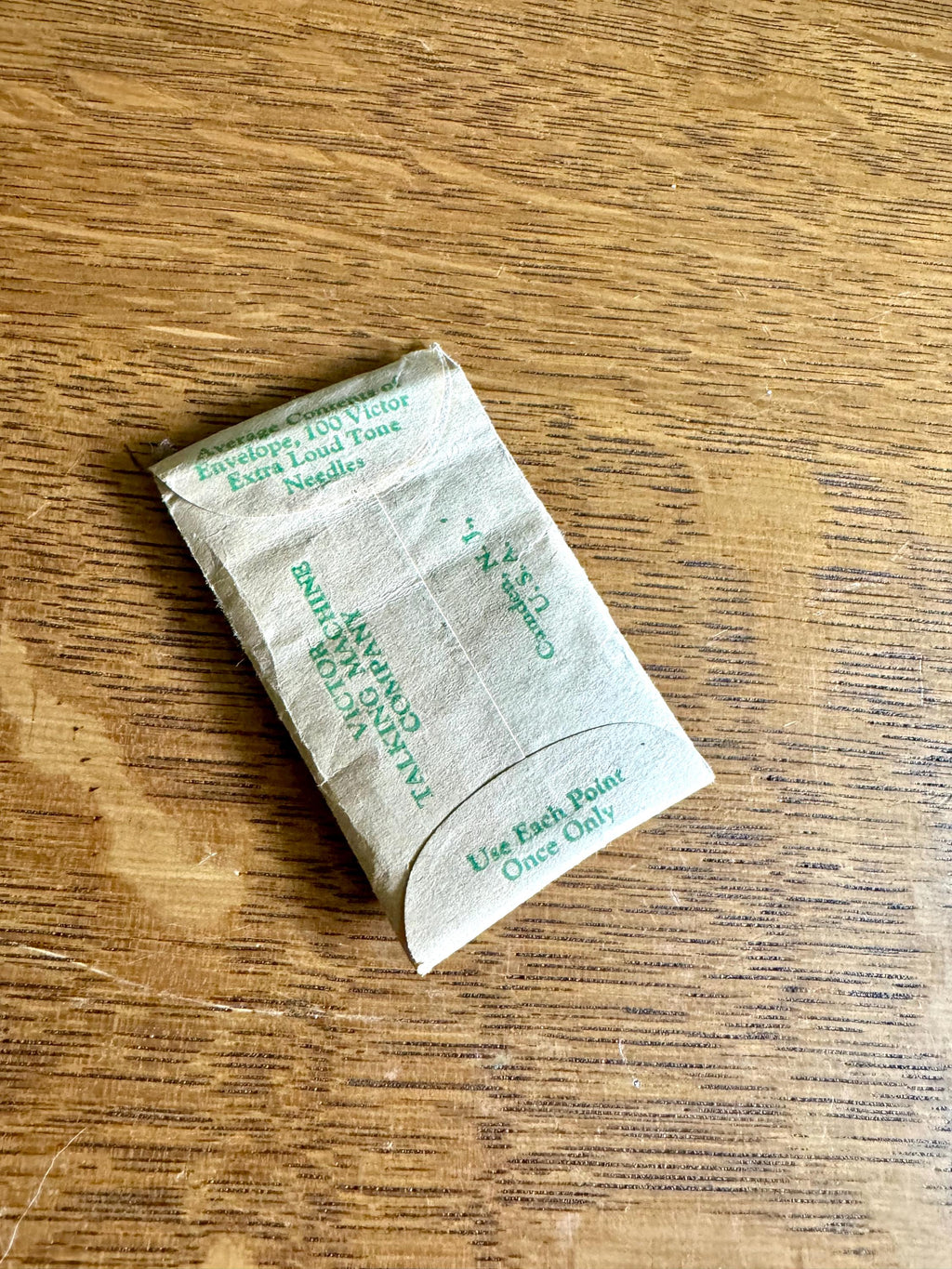 Victor Extra Loud Tone Steel Needles | Victrola Steel Needles in Original Pouch | Victrola Record Player Steel Needles| Victor Steel Needles