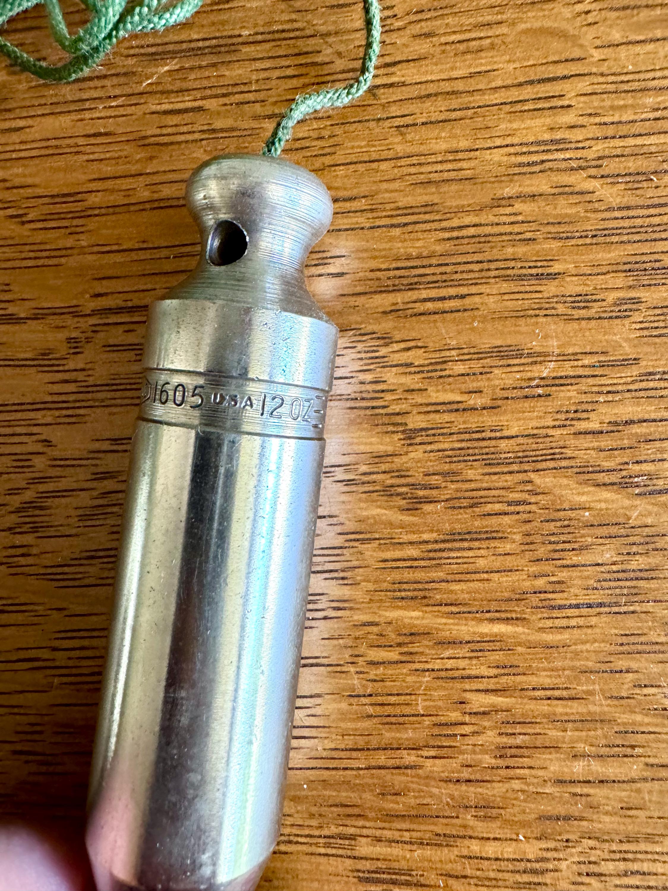 Vtg P & C Plumb Bob | P and C 1605 Plumb Bob | 12 oz.Plumb Bob | Carpenter's Tool
