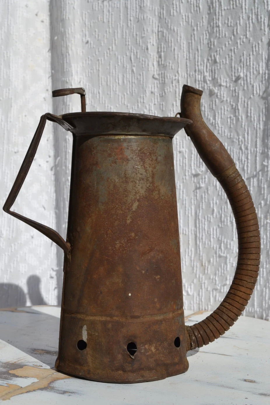 Distressed Brookins Oil Can | Antique Rustic Oil Can | No Spill Oil Can | Steampunk Oil Can | Fluid Container | Old Oil Can | Vintage Service Station