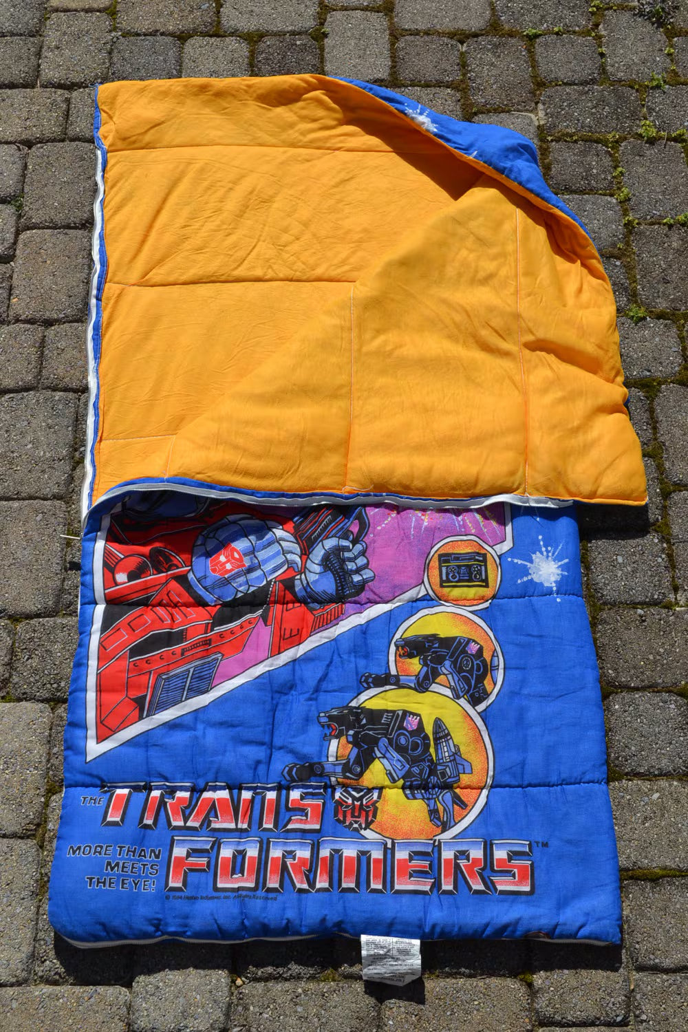 Vtg Transformer Sleeping Bag | Retro Transformer Sleeping Bag | 1984 Transformer Sleeping Bag | Vtg Cartoon Sleeping bag Collectible