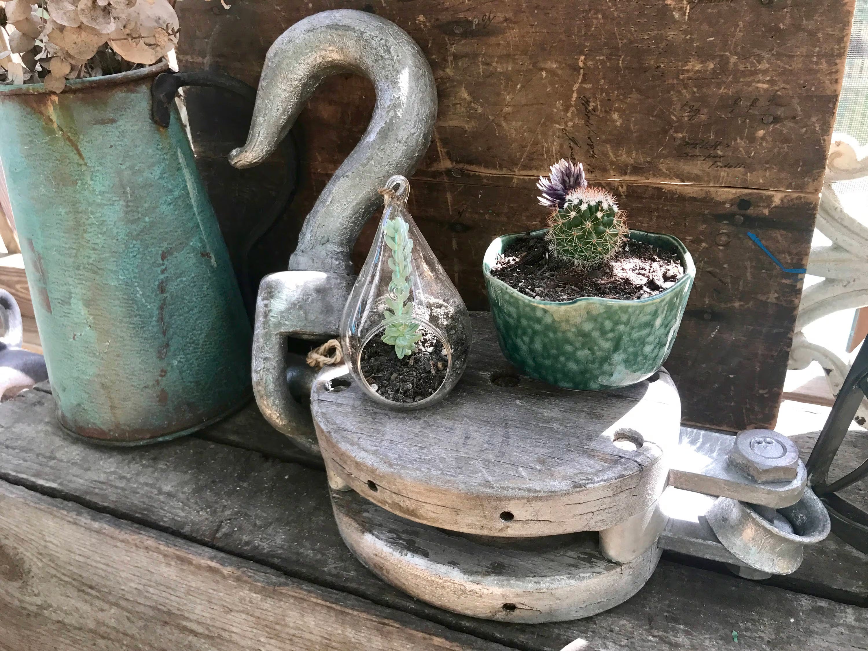 Antique Wooden Pulley | Wood Block and Tackle | Industrial Pulley | Nautical Decor | Farmhouse | Beach house Decor | Rustic Decor | Cottage