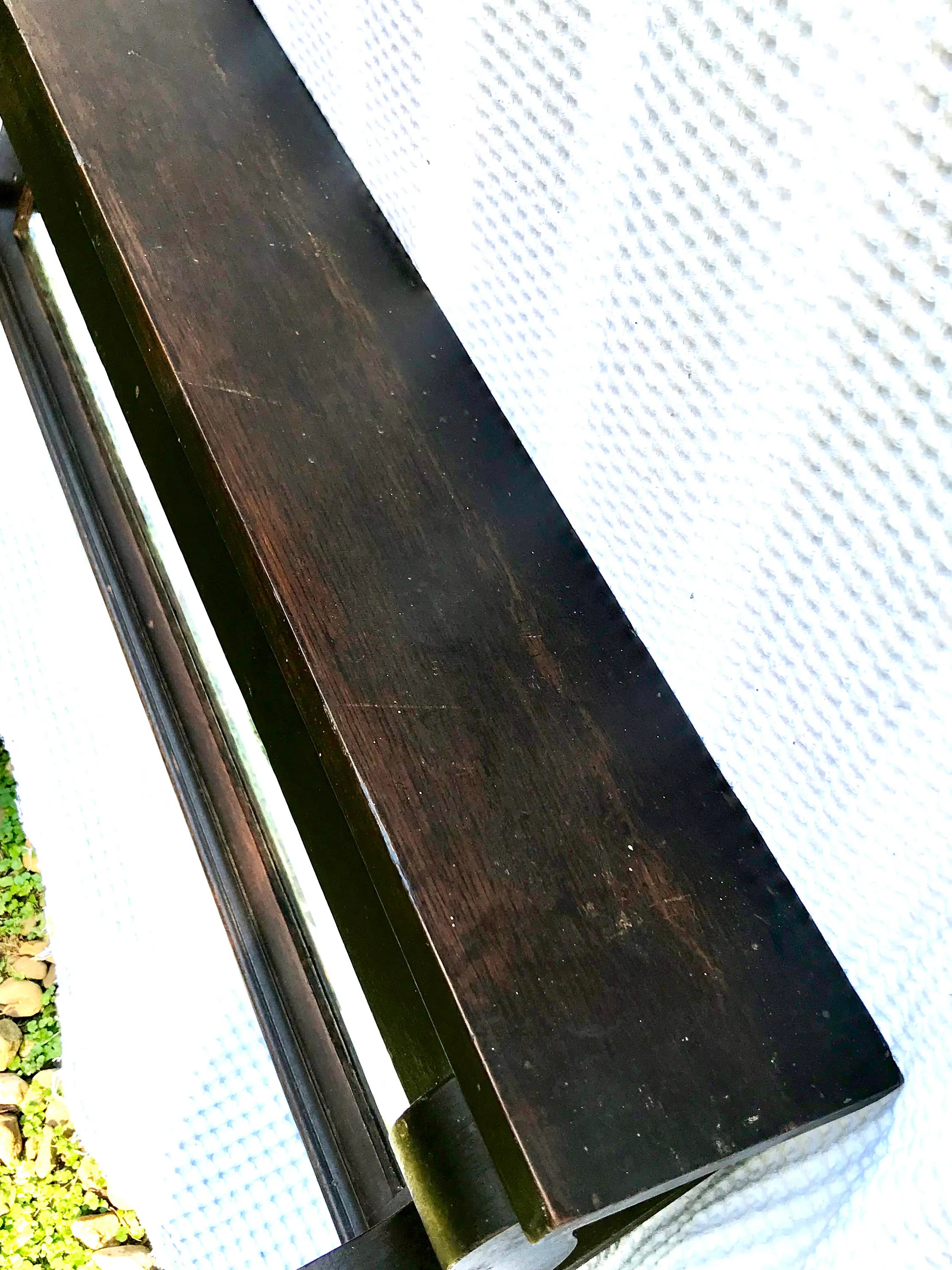 Antique Wooden Mantel with Mirror | Mantel with Corbels | Beveled Mirror | Antique Shelf with Mirror | Fireplace Mantel | Antique Headboard