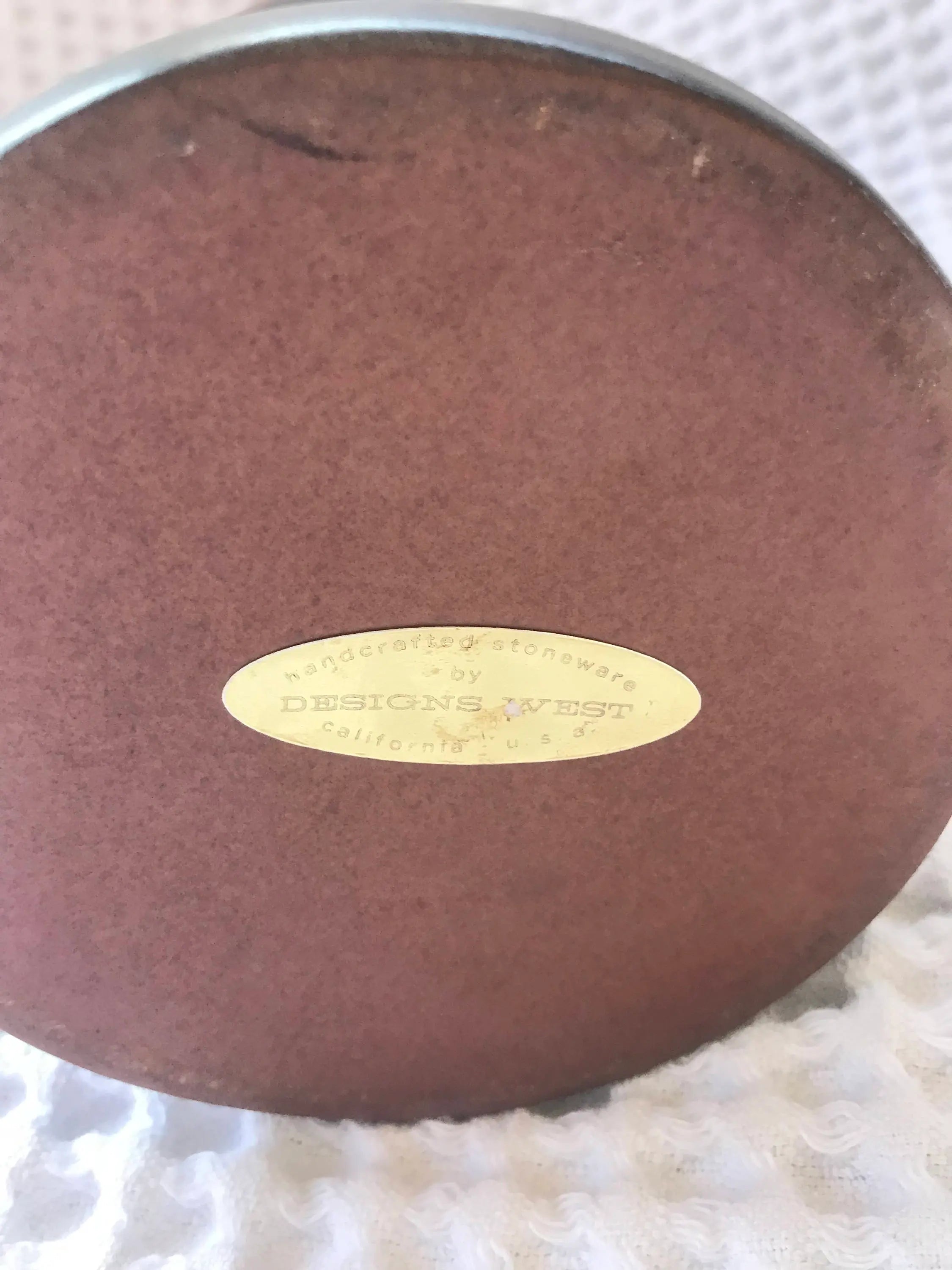 Designs West Pottery Candle Holder | Vintage Designs West Stoneware Dry Vase | Stoneware Decor | Turned Pottery