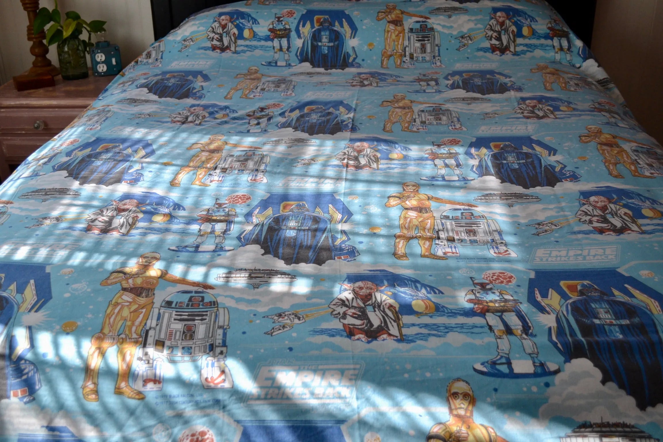 Star Wars Empire Strikes Back Twin Sheet | Vintage Twin Flat Sheet Star Wars | Star Wars Gift | Kids Room Decor | Stars Wars Collection