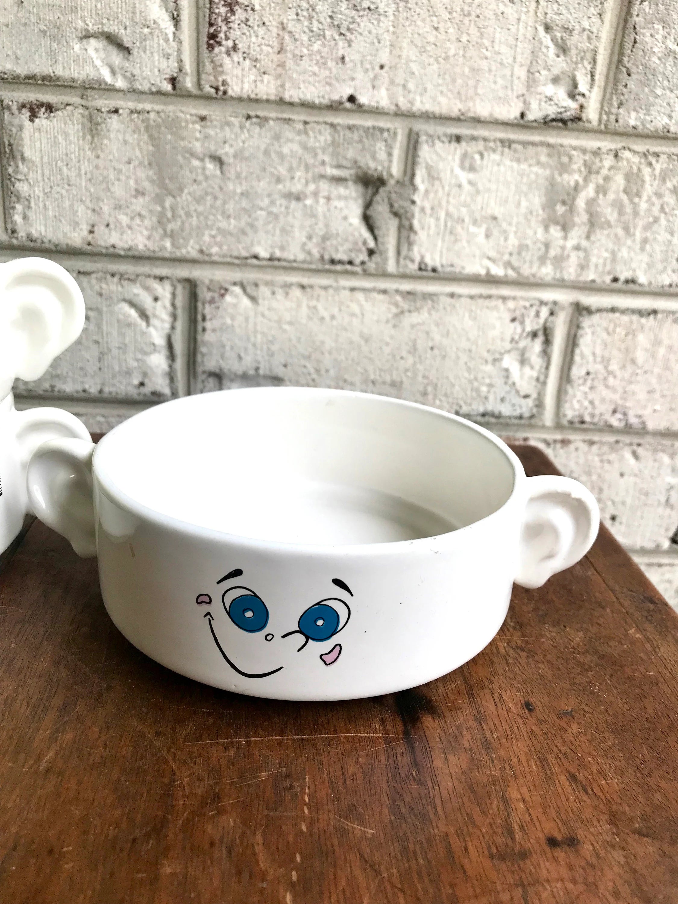 Vtg Children Soup Bowls | Three Piroceramica Soup Bowls | Fun Face Bowls | Oversized Mugs | Ice Cream Bowls | Cereal Bowls