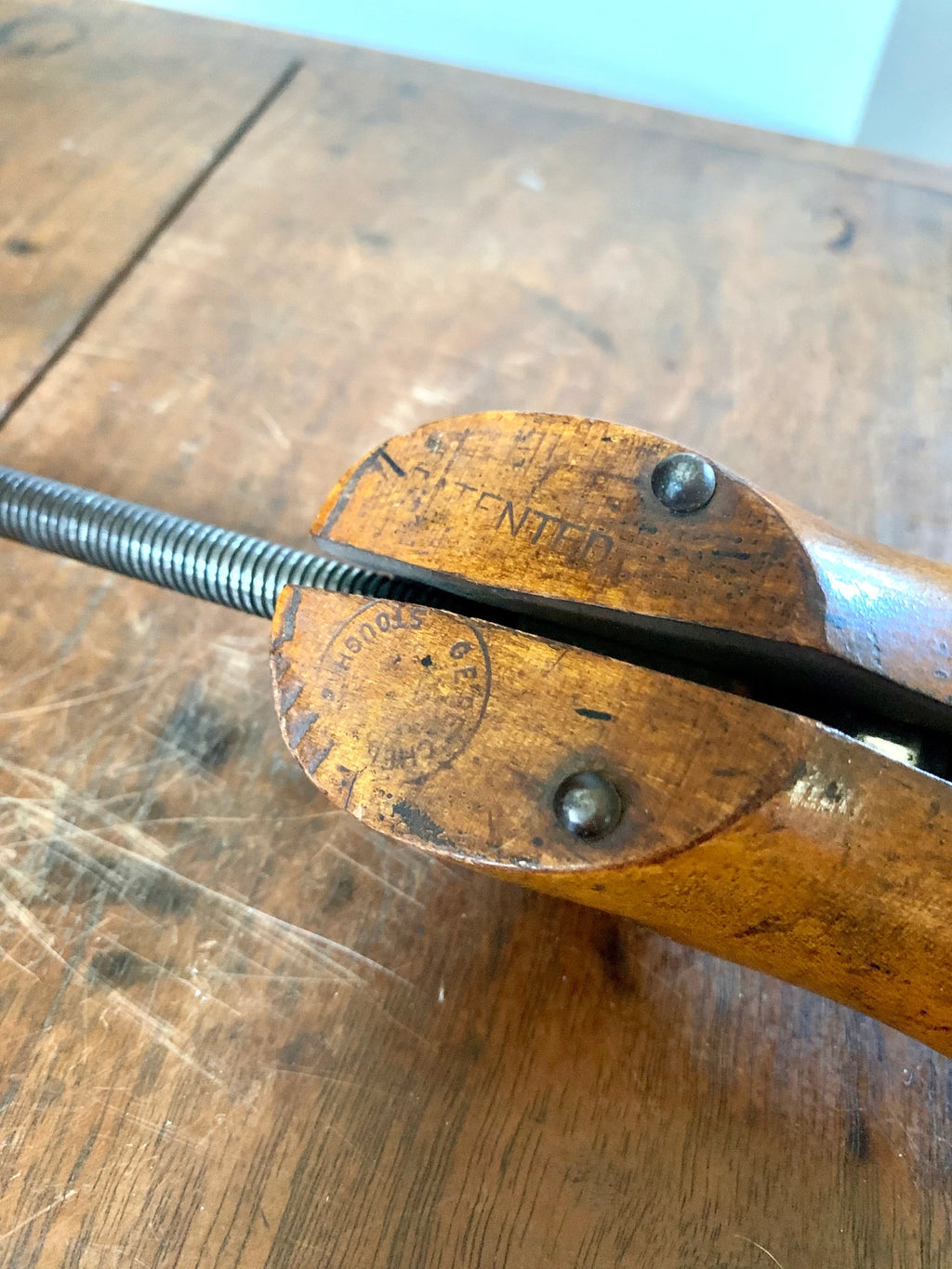 Antique wooden Shoe Trees | Wood Shoe Stretches  | Wood And Metal Shoe Trees
