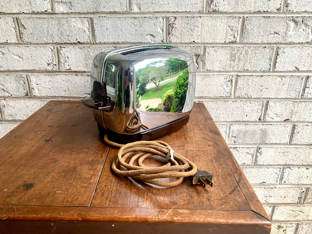 Vintage Kenmore Chrome Toaster | Retro Kenmore 307-6331 Toaster | 1940's Metal Toaster | Art Deco Chrome Toaster | Mid Century Metal Toaster